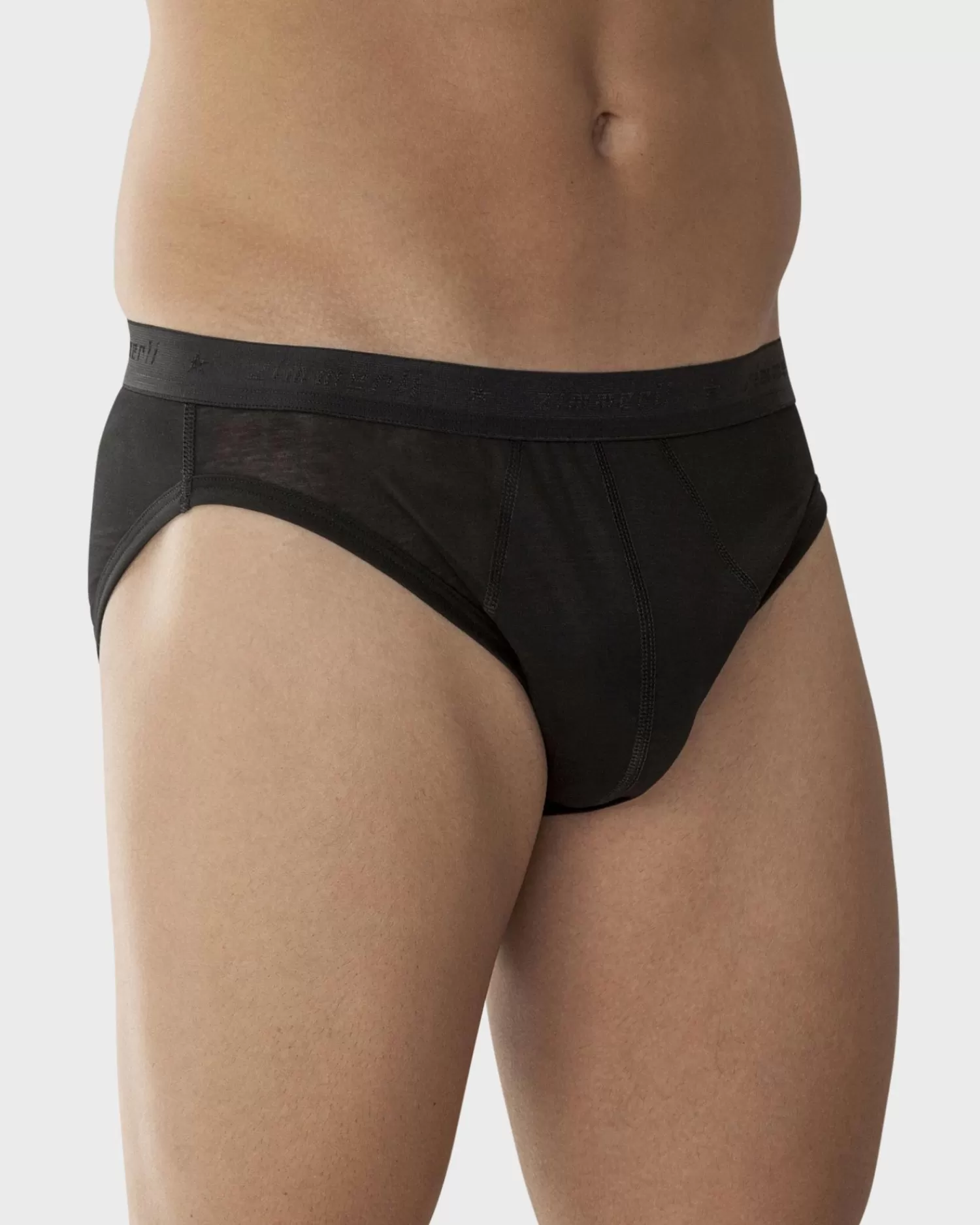 Zimmerli 100% Black Cotton Briefs^ Underwear