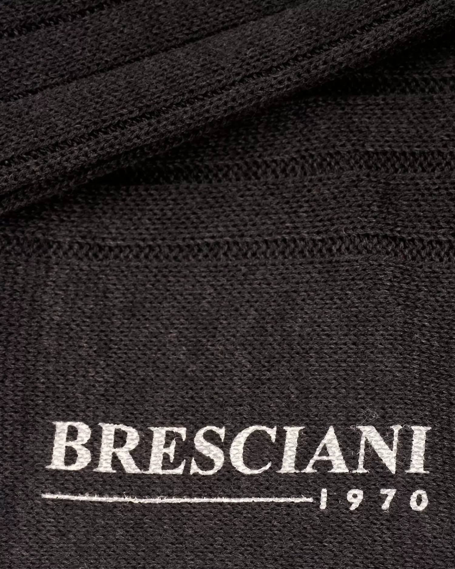 Bresciani Anthracite Cotton Calf Length Socks^ Socks