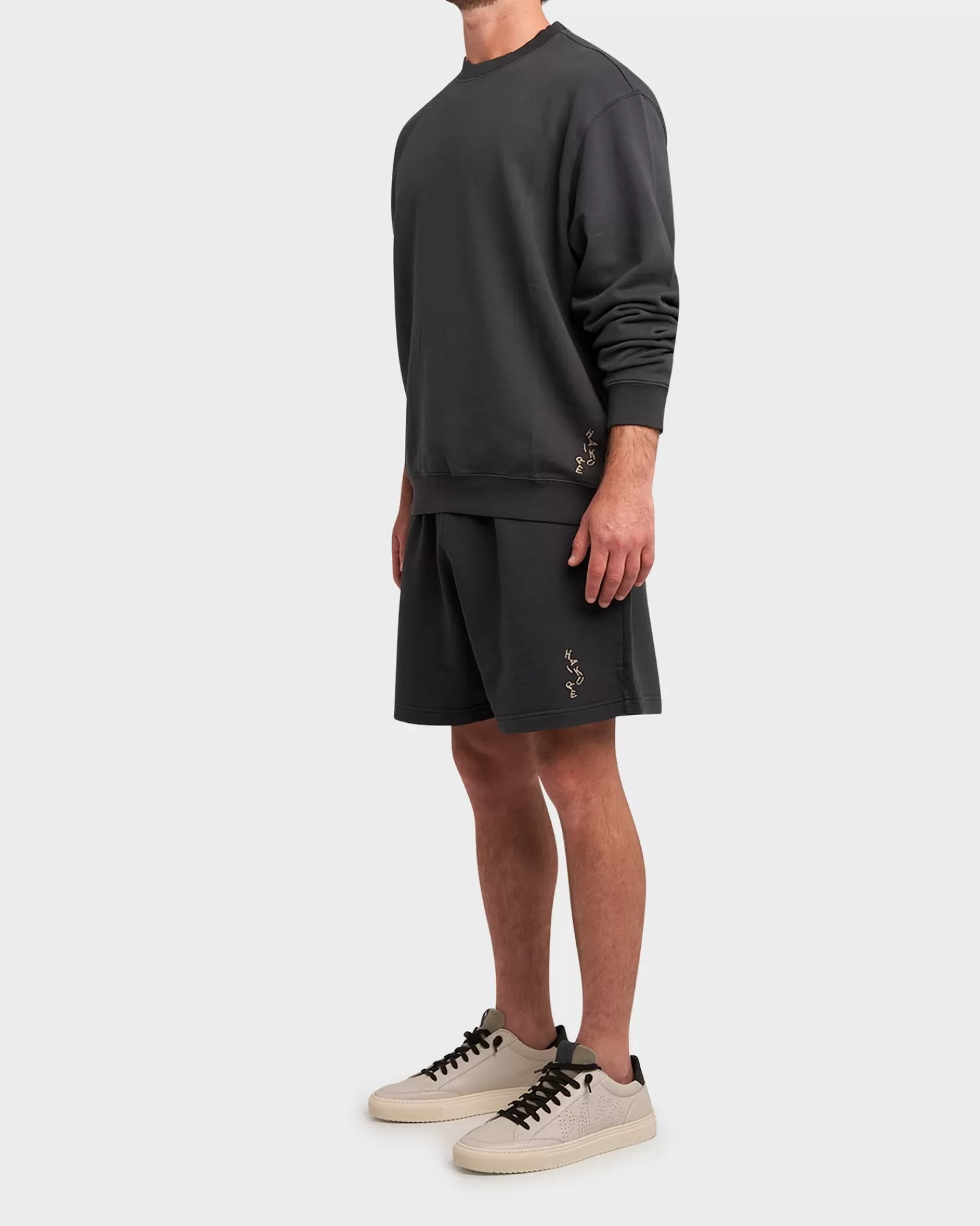 Haikure Anthracite Grey Terry Cotton Shorts^ Shorts