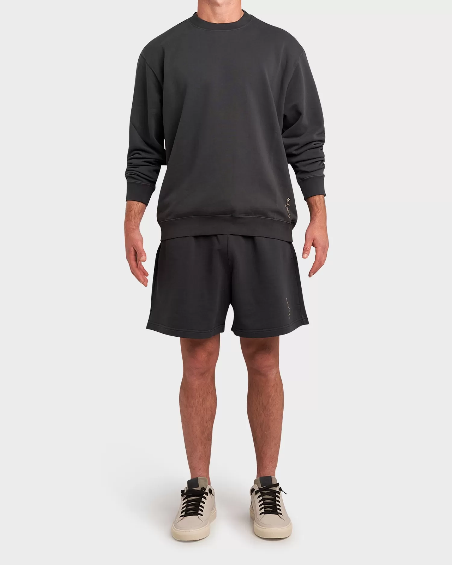 Haikure Anthracite Grey Terry Cotton Shorts^ Shorts