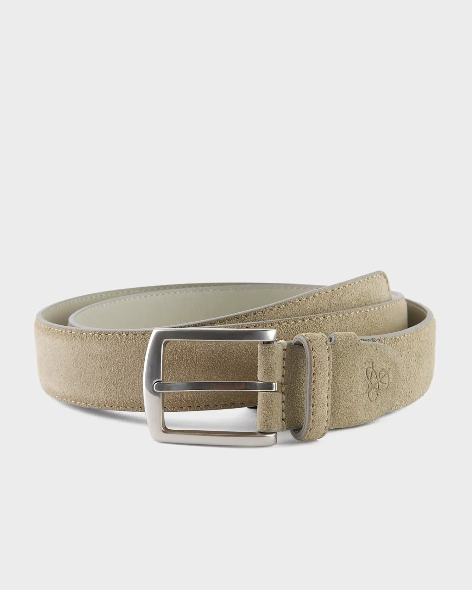 Canali Beige Suede Belt^ Belts