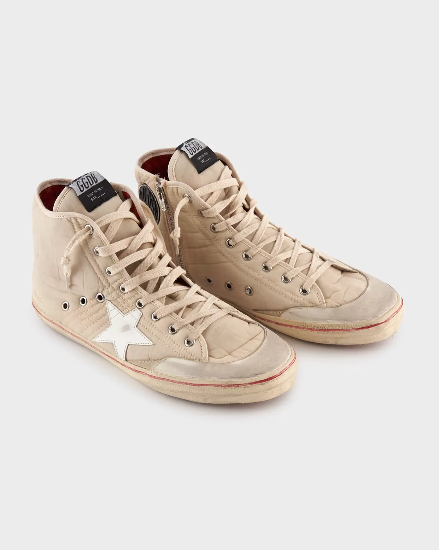 Golden Goose Beige Washed Nylon Francy Sneakers^ Sneakers