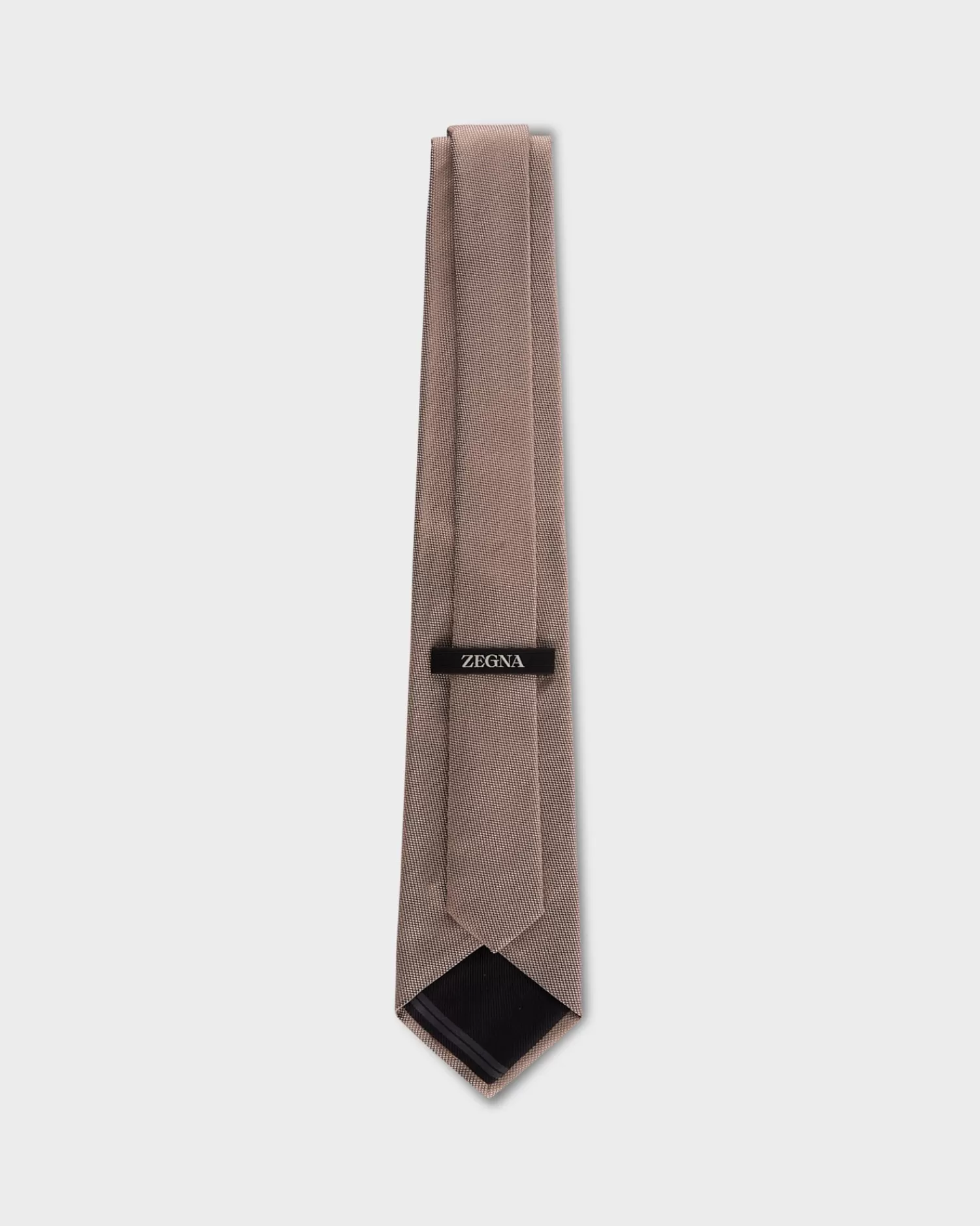 Zegna Beige With White Micropattern Tie^ Ties