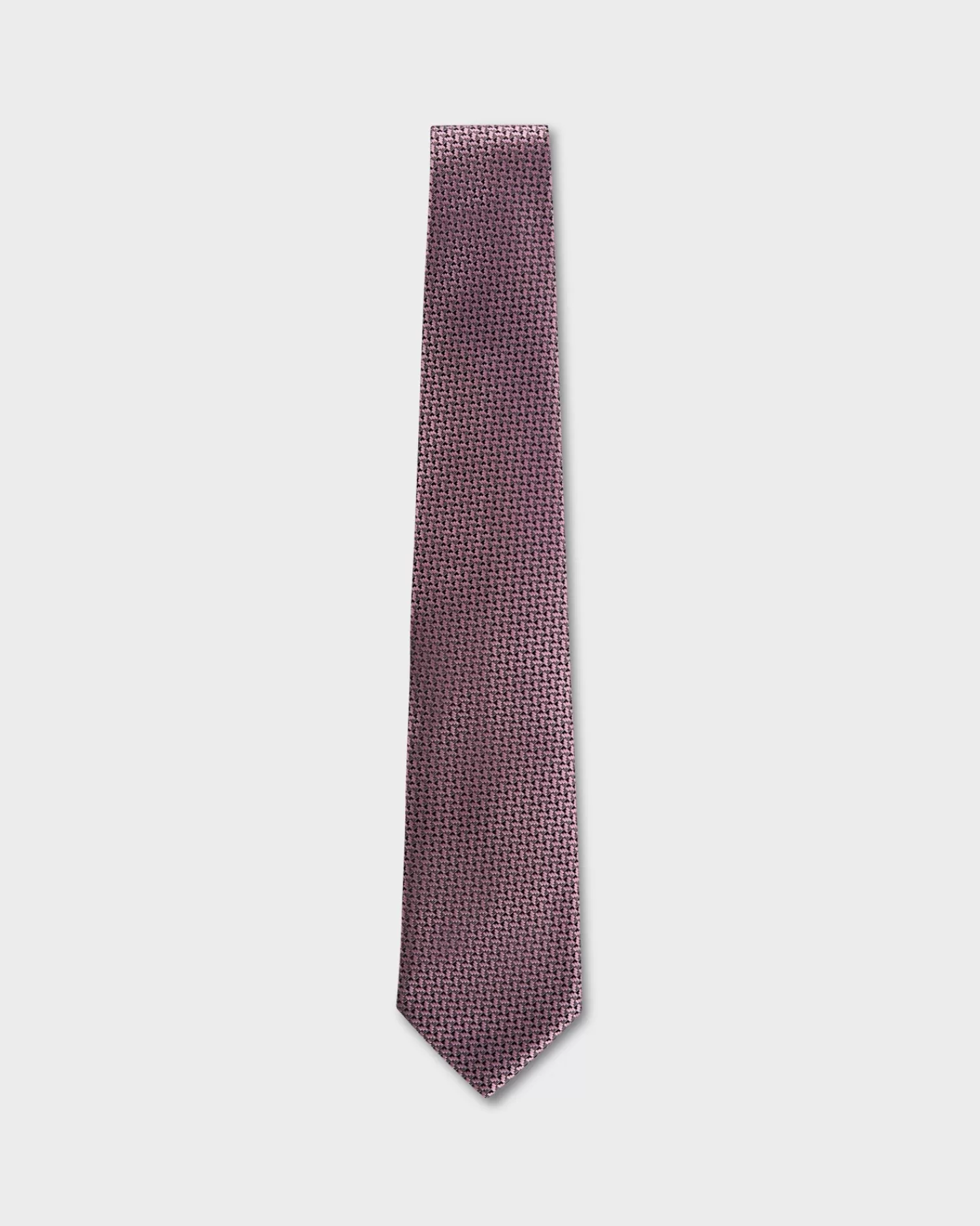 Zegna Black And Mauve Abstract Pattern Tie^ Ties