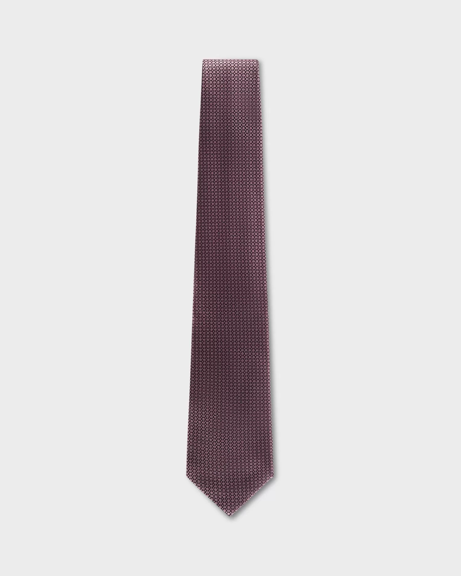 Zegna Black And Mauve Diamond Pattern Tie^ Ties