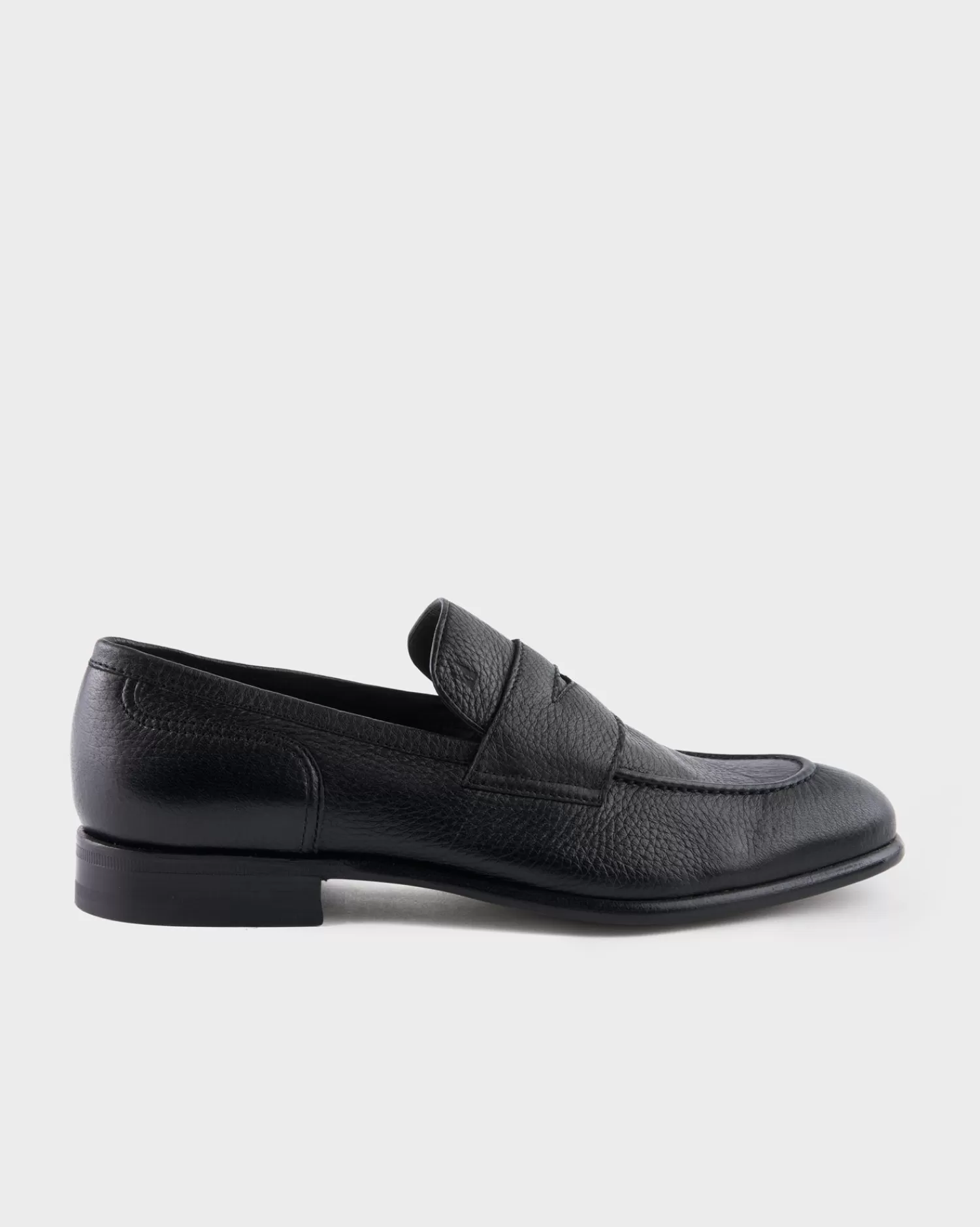 Moreschi Black Belgrado Deerskin Loafer^ Loafers