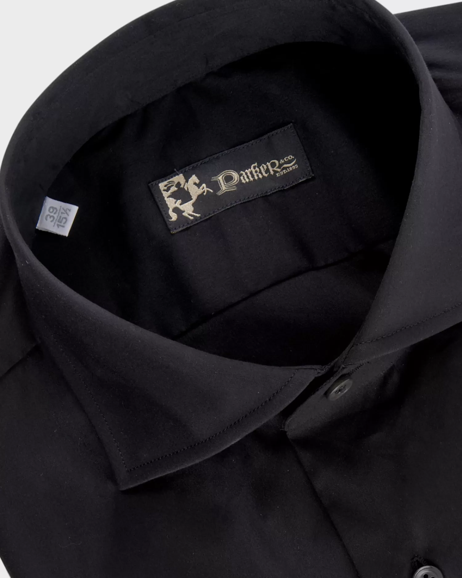 * Black Cotton Stretch Shirt^ Business Shirts