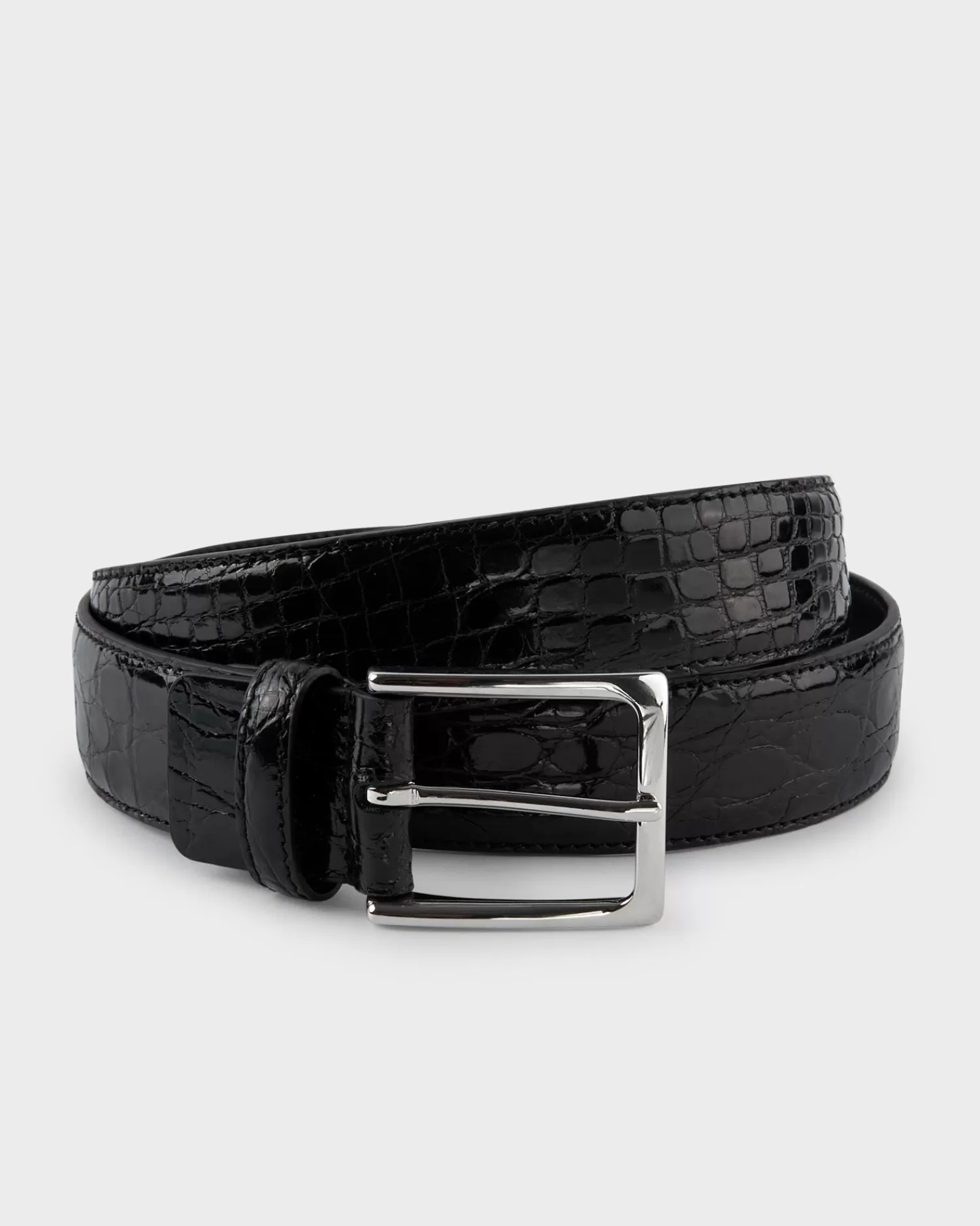 Canali Black Crocodile Belt^ Belts