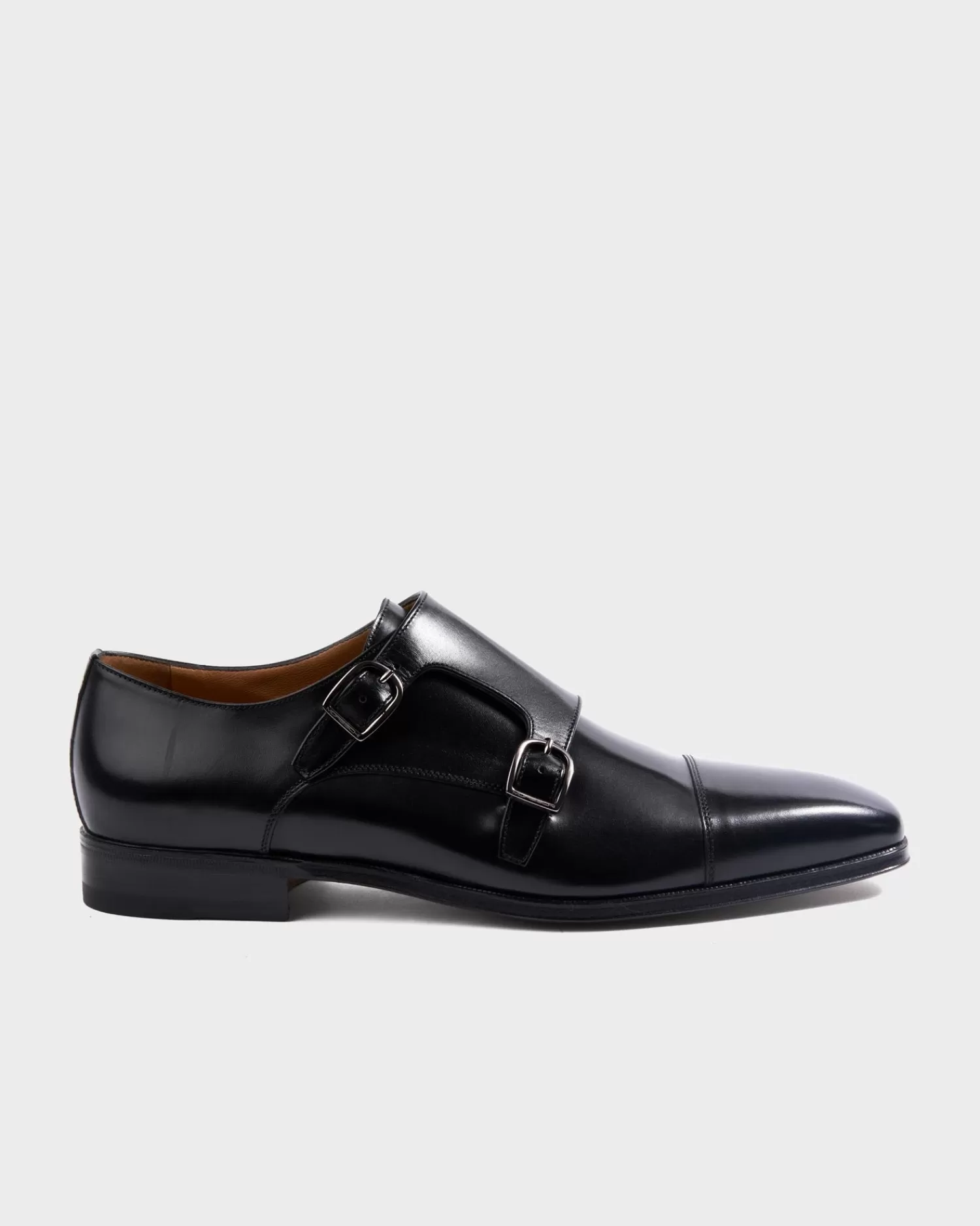 Moreschi Black Double Monk Calfskin Shoes^ Formal Shoes