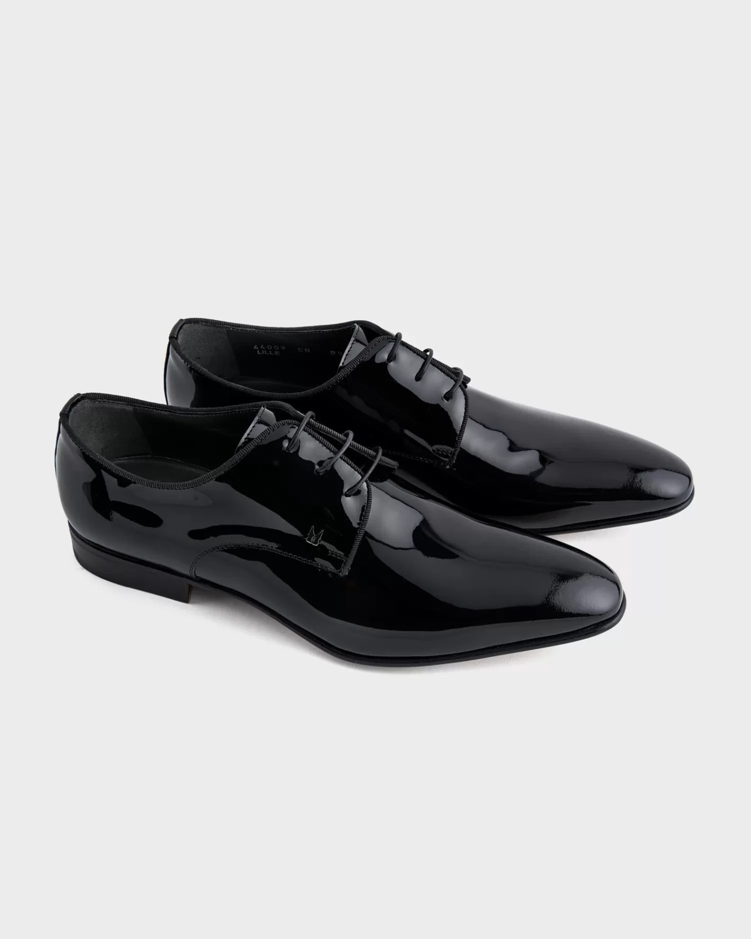 Moreschi Black Lille Lace Up Patent Shoes^ Evening Wear