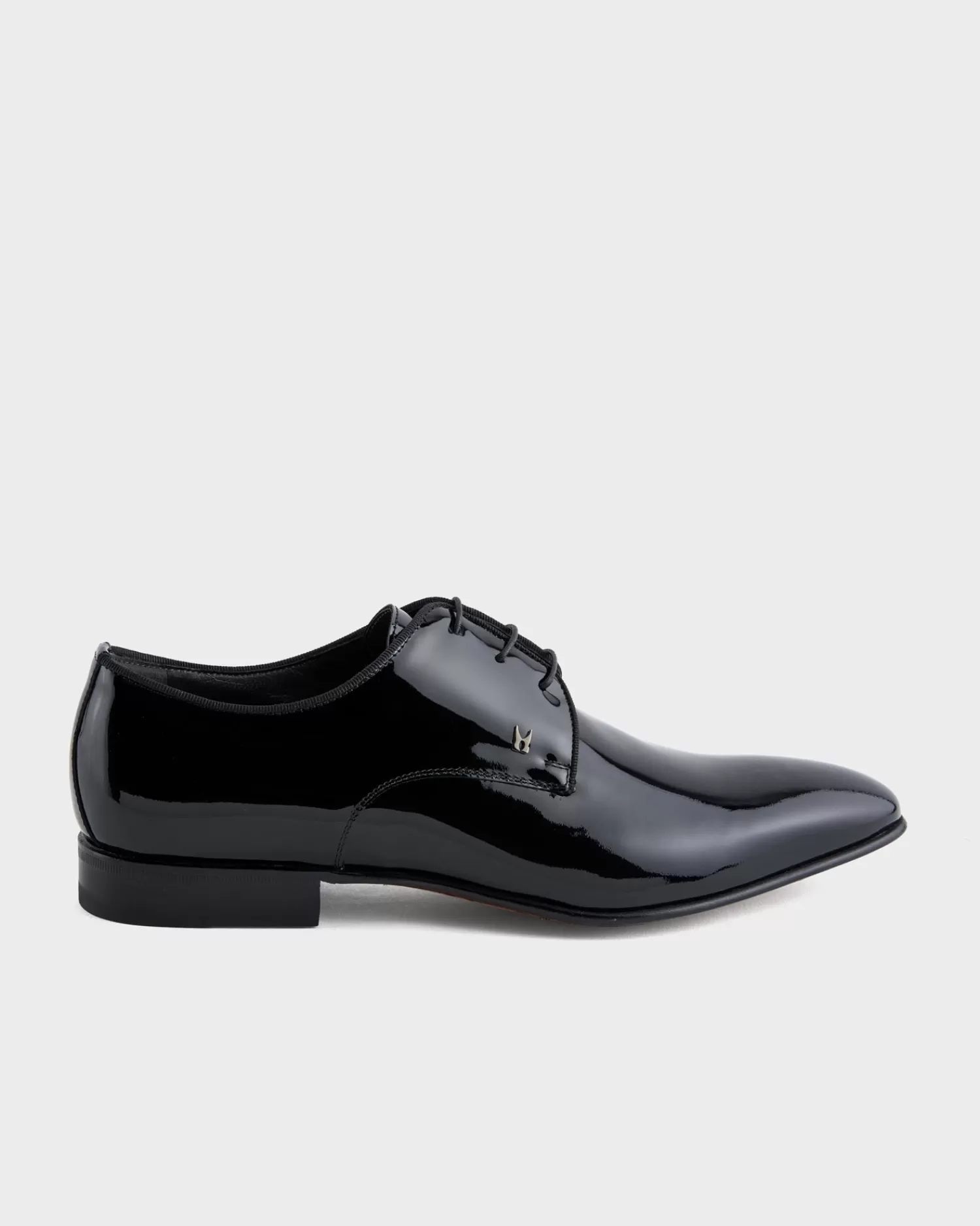 Moreschi Black Lille Lace Up Patent Shoes^ Evening Wear