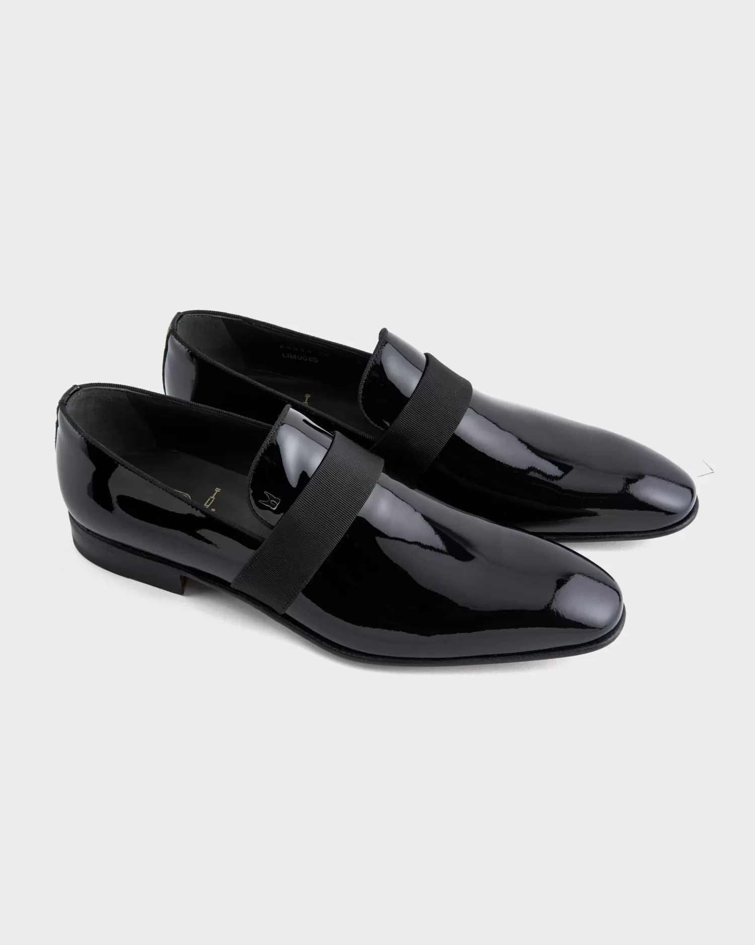 Moreschi Black Limoges Patent Slip On Shoes^ Formal Shoes