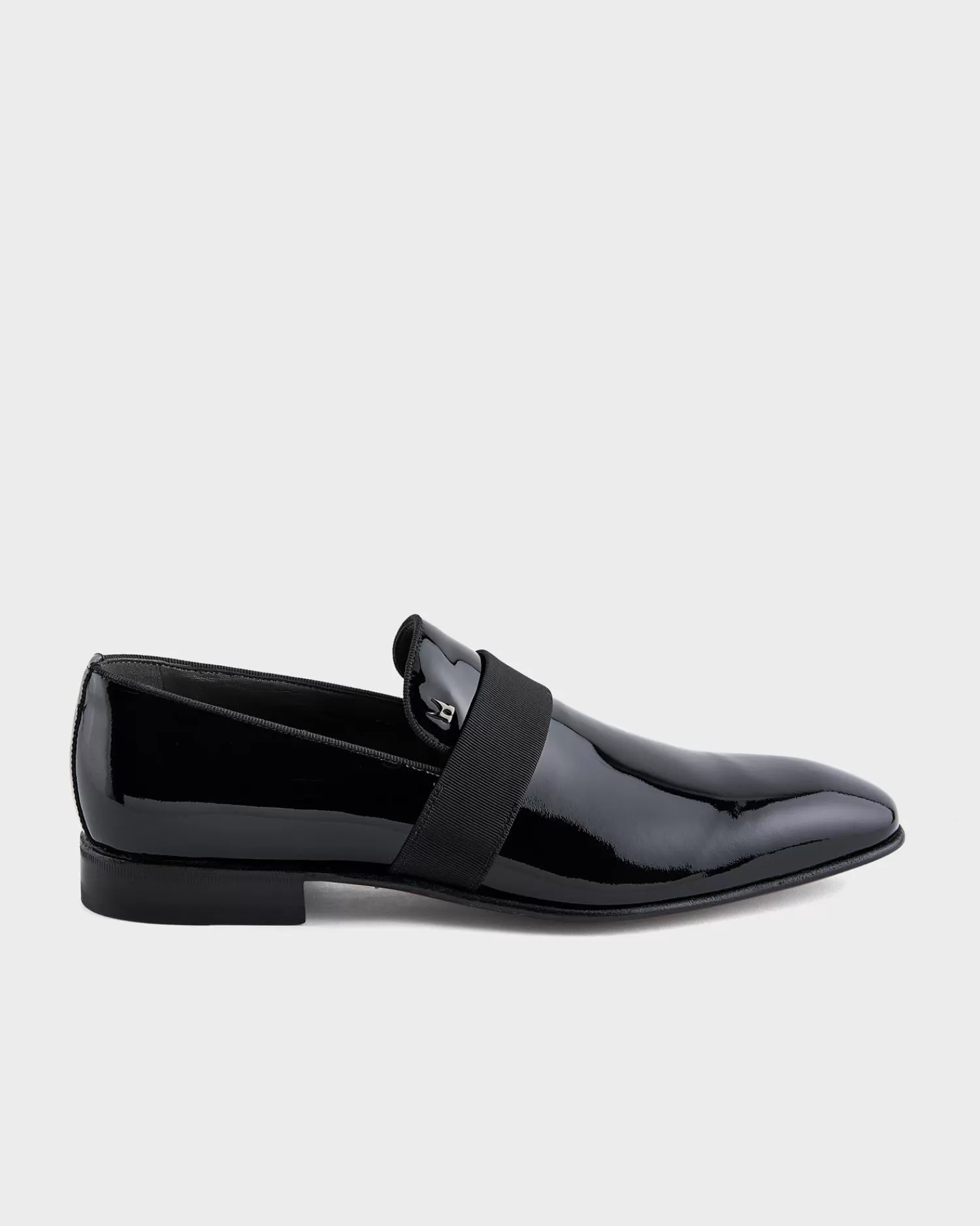 Moreschi Black Limoges Patent Slip On Shoes^ Evening Wear