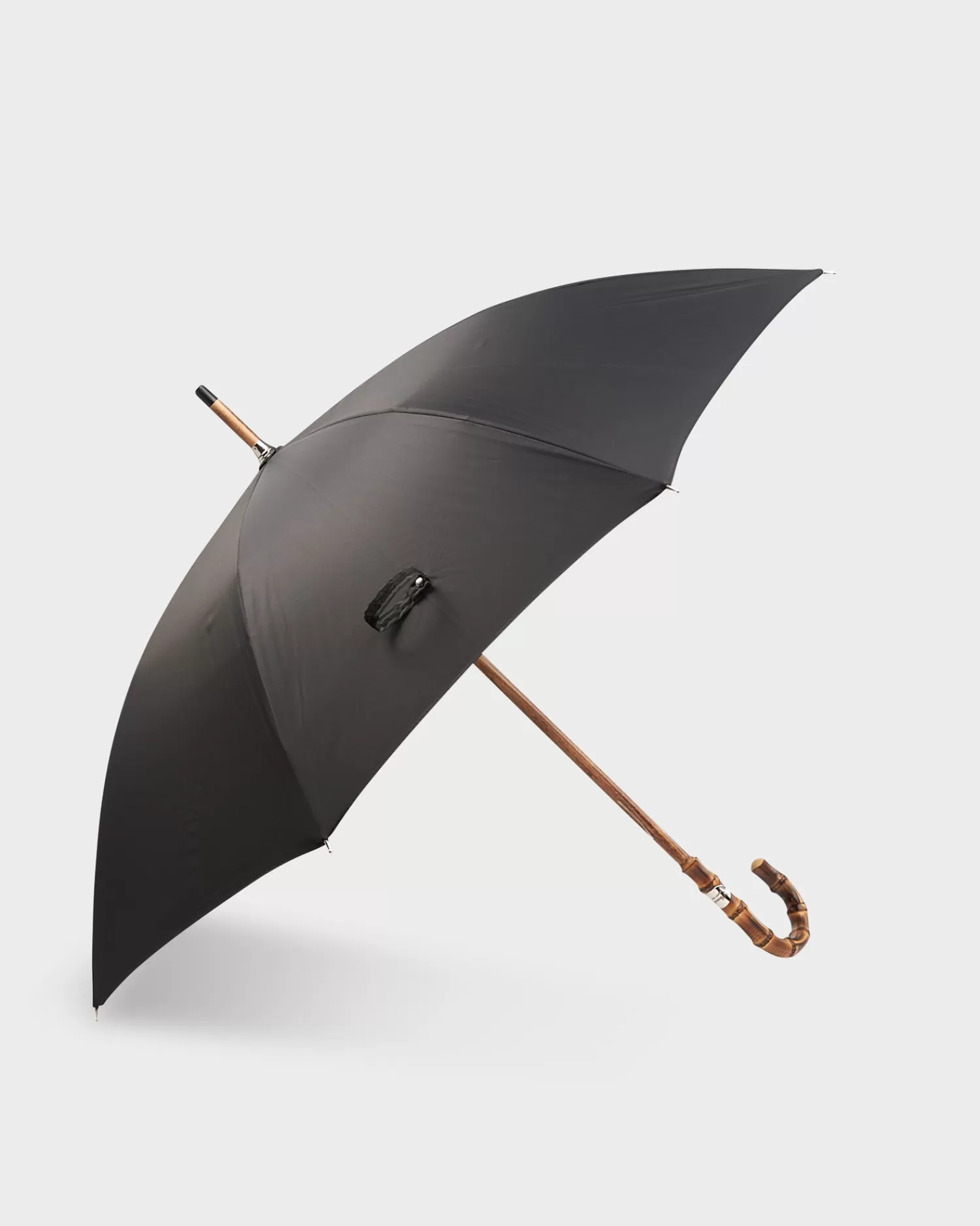 Pasotti Black Oxford Umbrella With Bamboo Handle^ Accessories