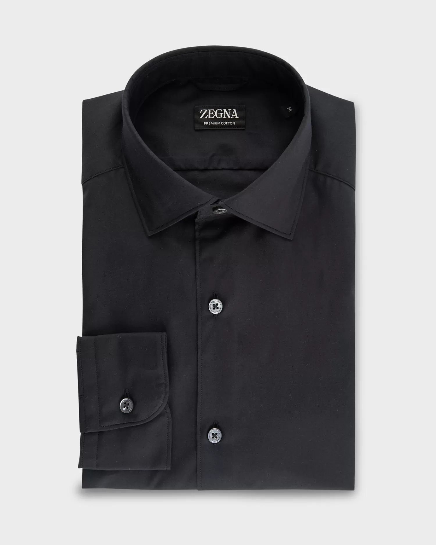 Zegna Black Premium Cotton Shirt^ Casual Shirts