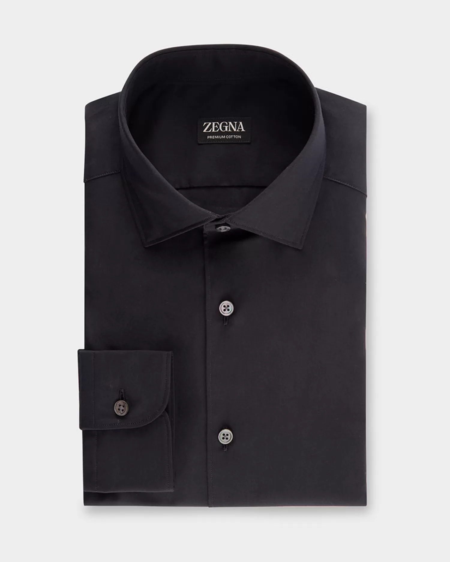 Zegna Black Premium Cotton Shirt^ Casual Shirts