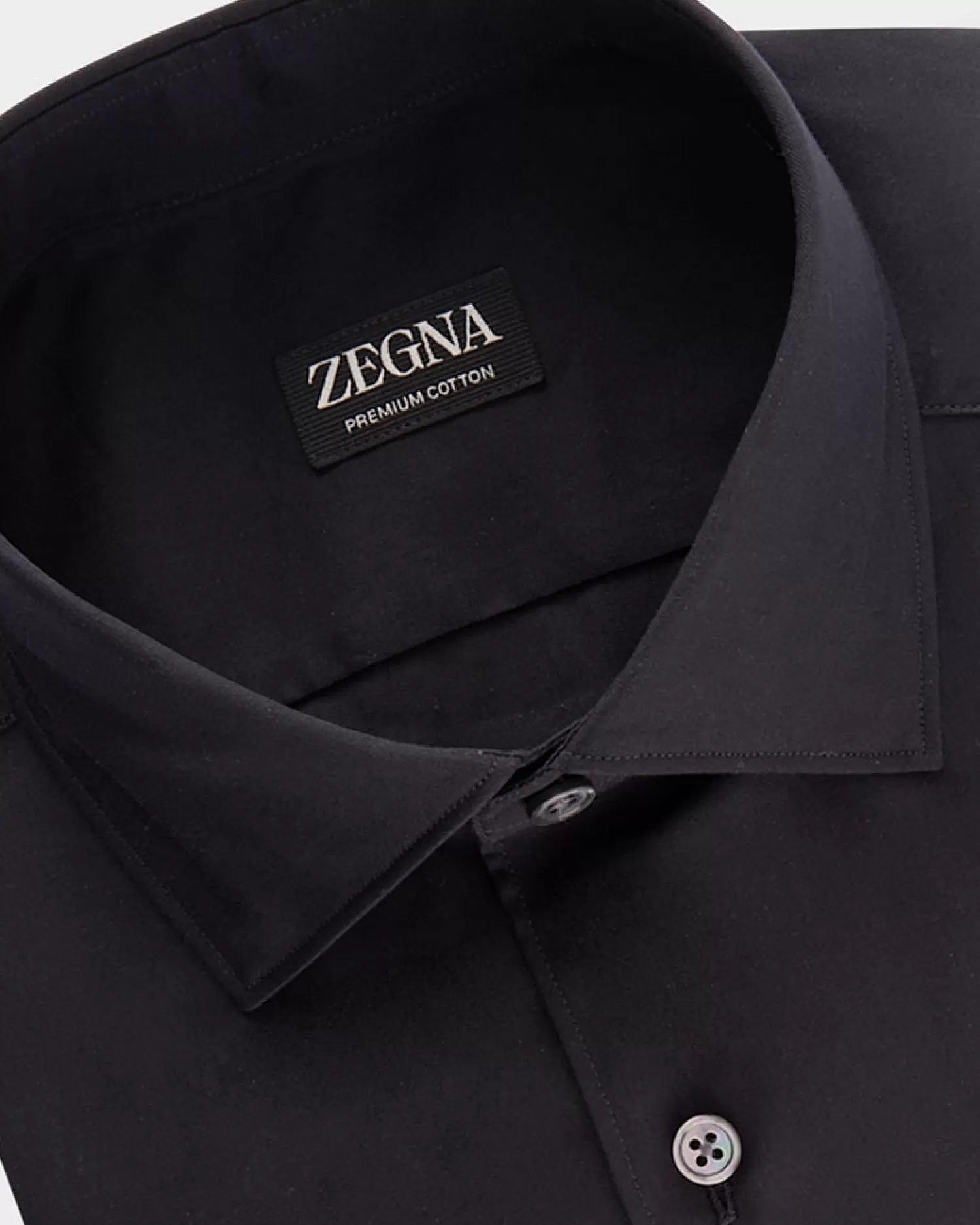 Zegna Black Premium Cotton Shirt^ Casual Shirts