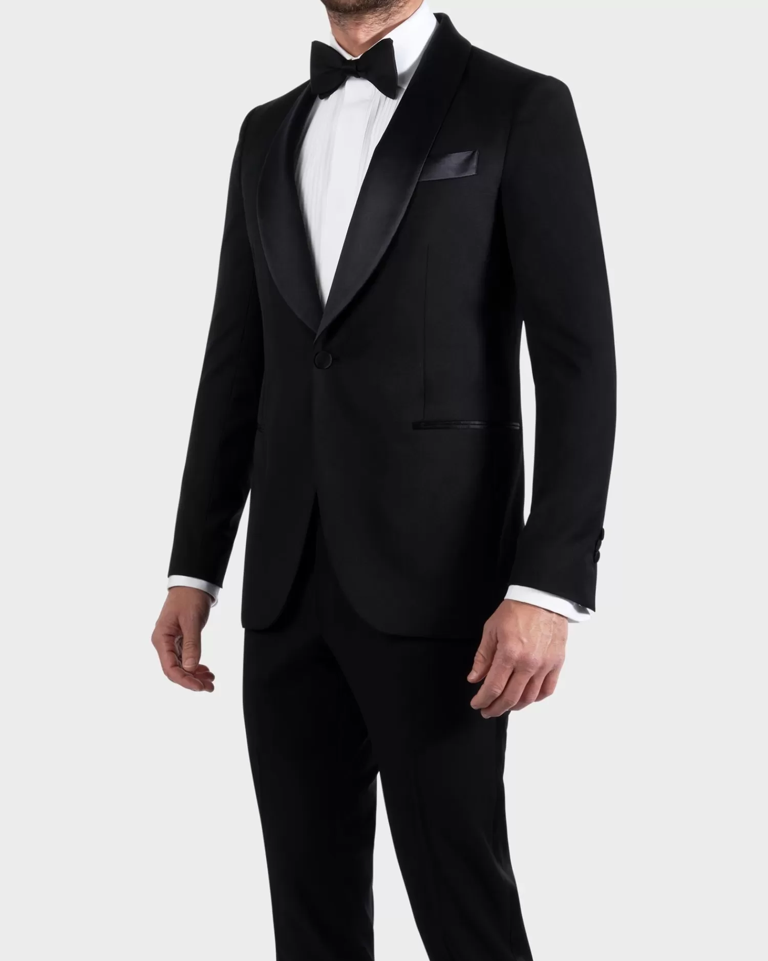 * Black Shawl Lapel Dinner Suit^ Weddings