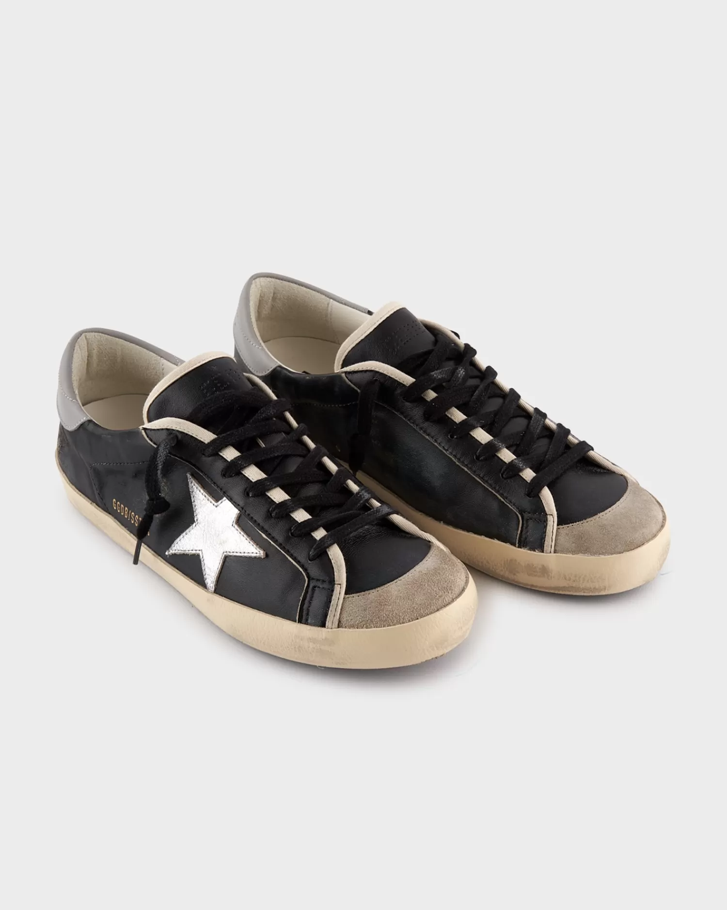 Golden Goose Black Silver And Grey Super Star Sneakers^ Sneakers