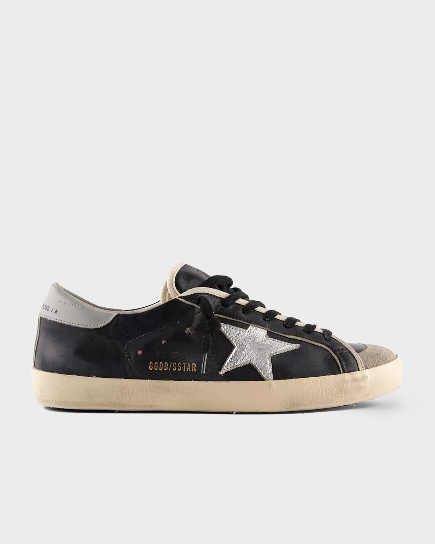 Golden Goose Black Silver And Grey Super Star Sneakers^ Sneakers