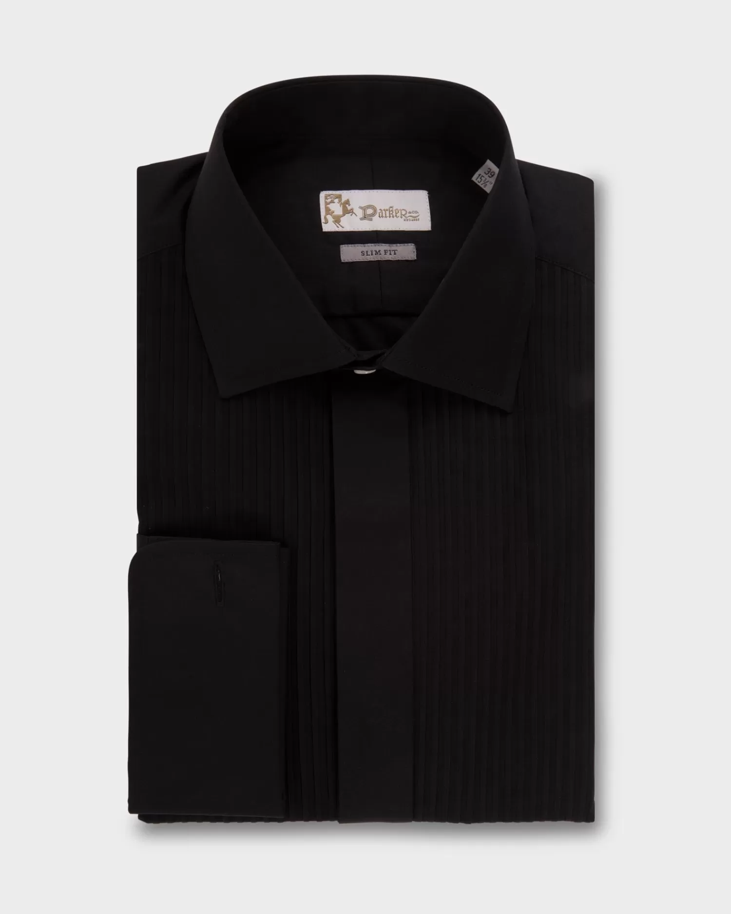 * Black Slim Fit Dinner Shirt^ Evening Wear