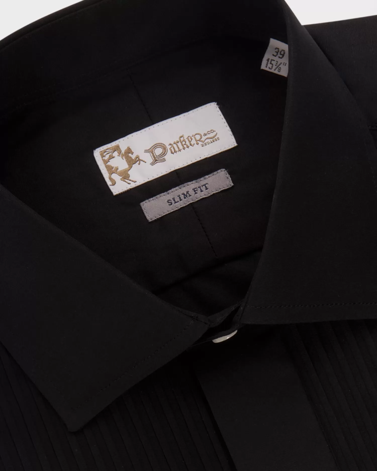 * Black Slim Fit Dinner Shirt^ Evening Wear