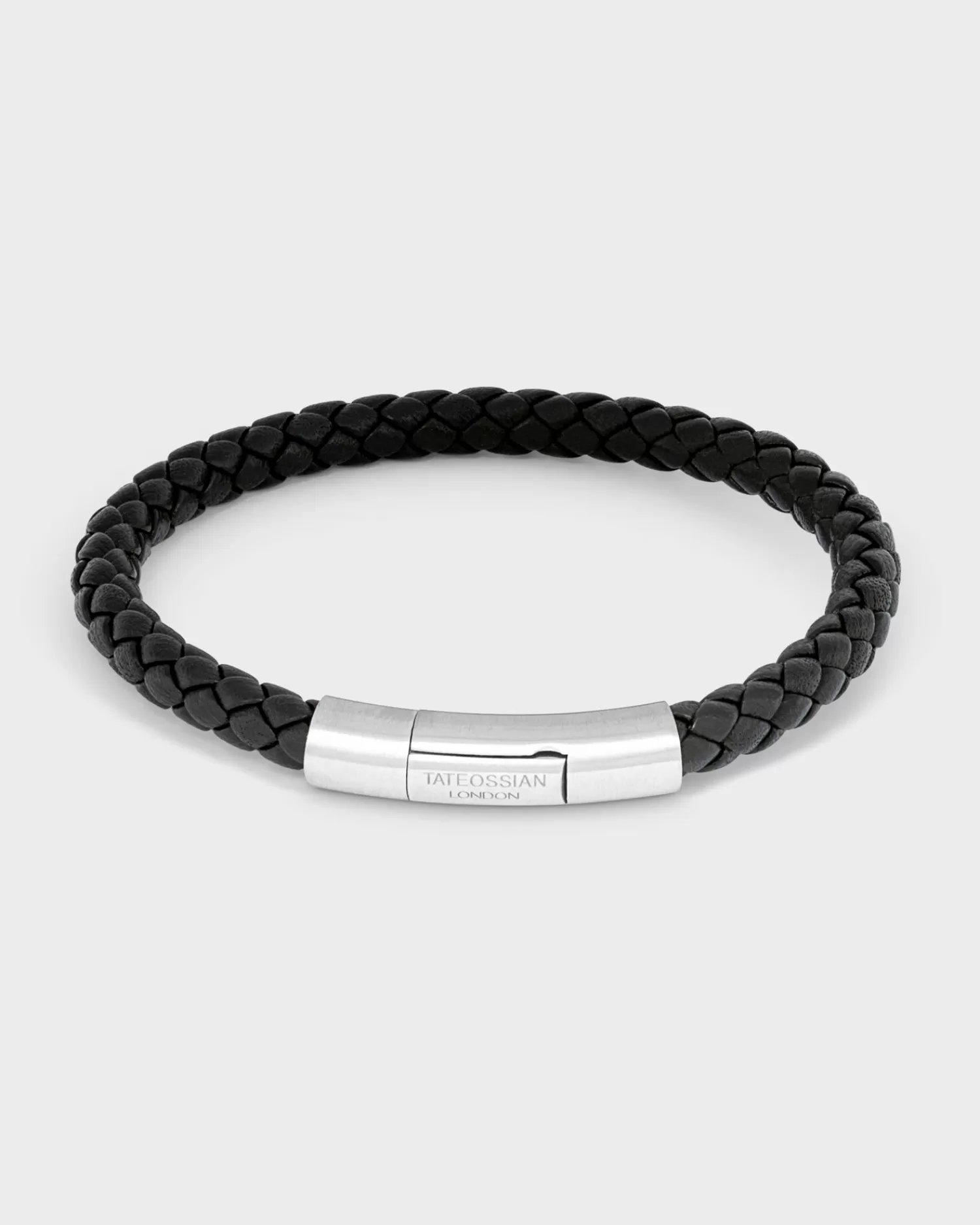 Tateossian Black Sterling Silver Tubo Bracelet^ Jewellery