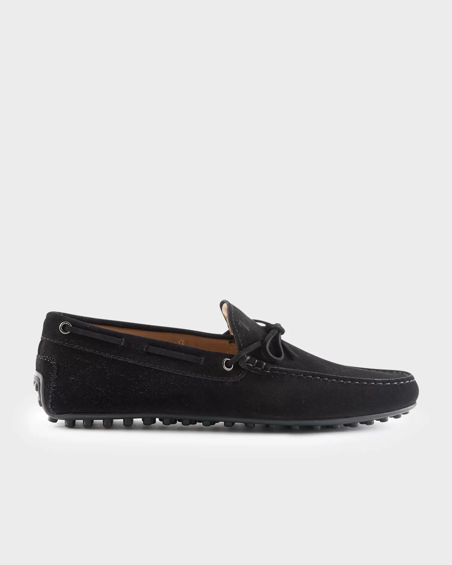 Tods Black Suede City Gommino Driving Shoes^ Loafers