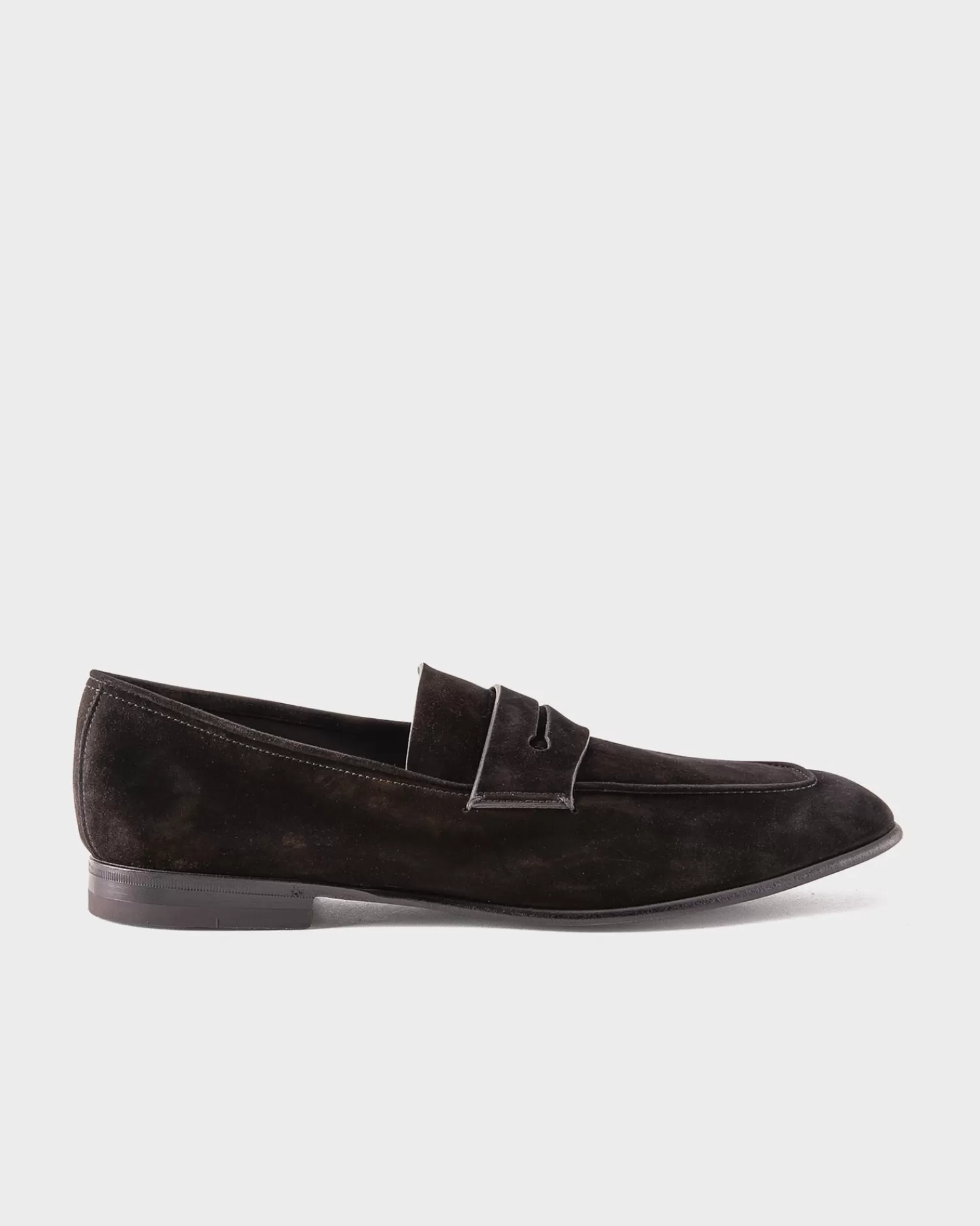 Zegna Black Suede L'Asola Loafers^ Loafers