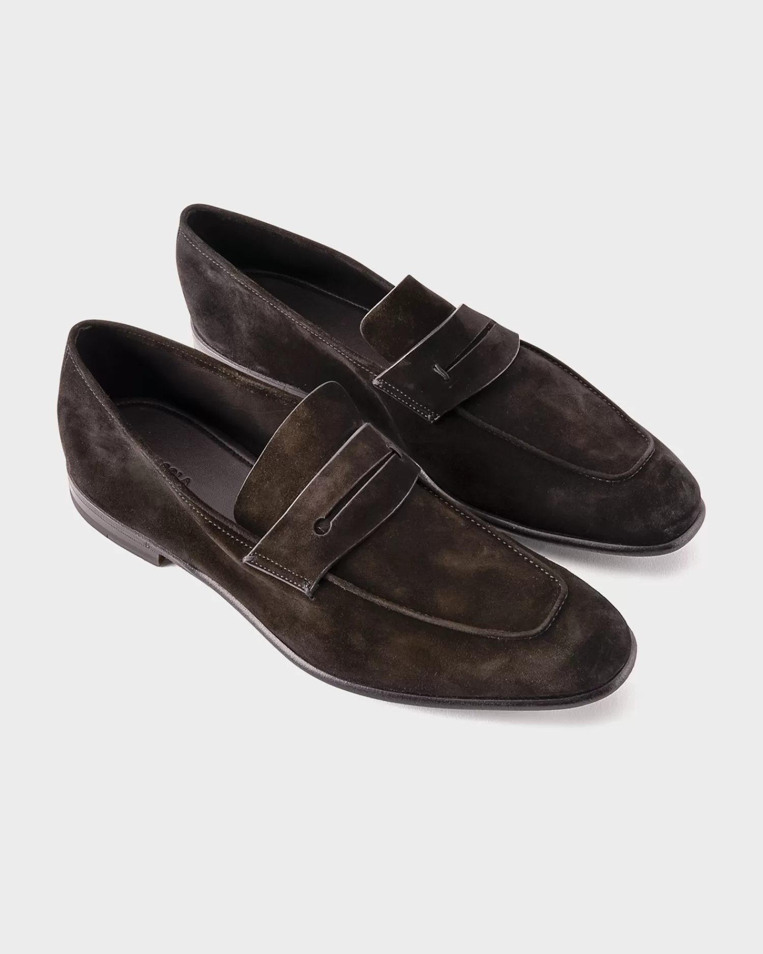 Zegna Black Suede L'Asola Loafers^ Loafers