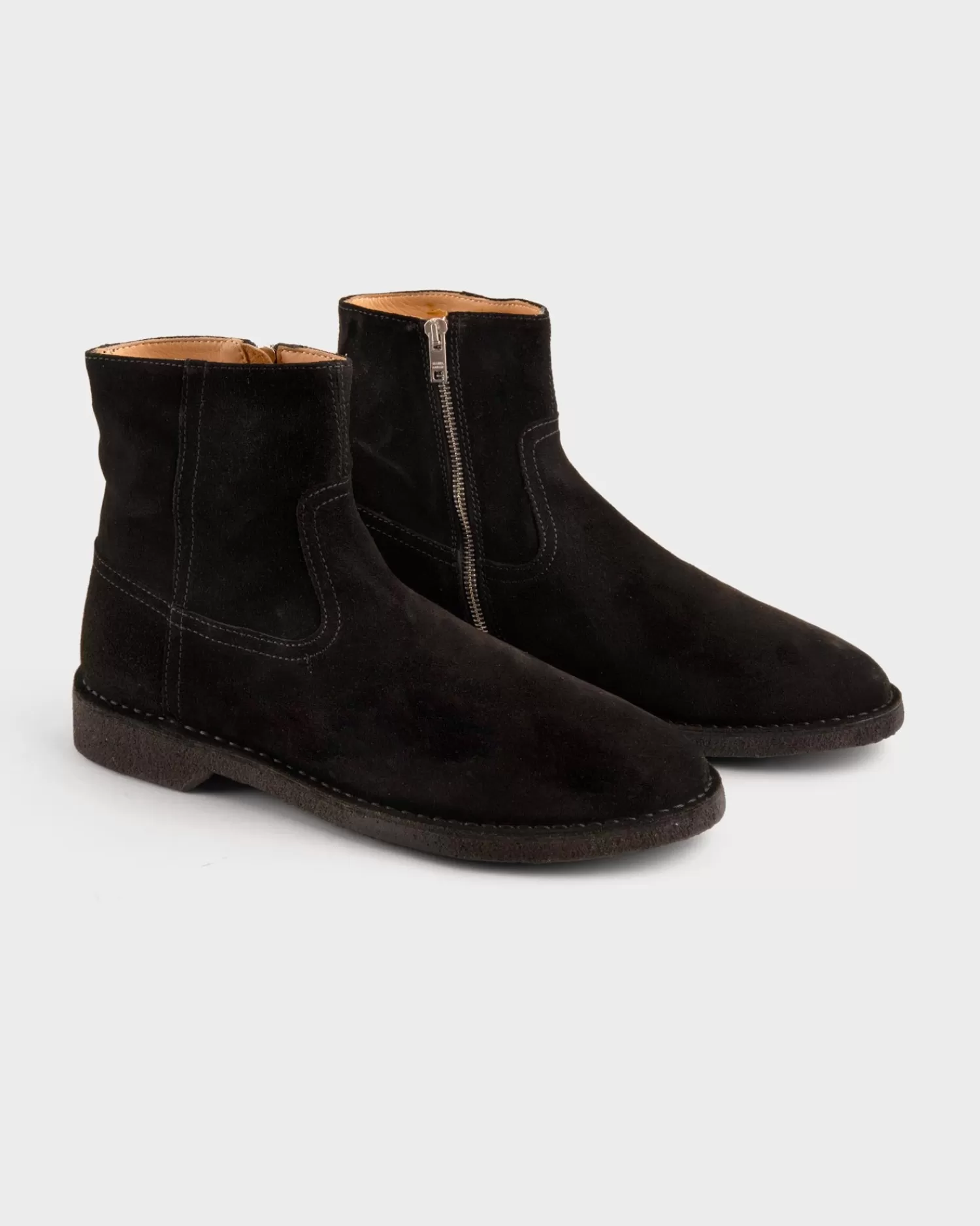 Isabel Marant Black Suede Velvet Boots^ Boots