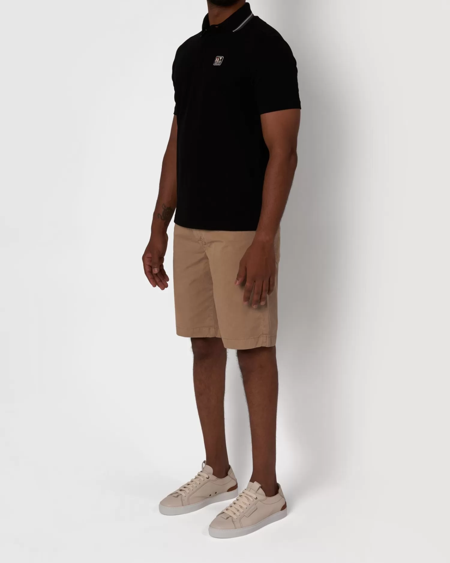 Z Zegna Black Techmerino Polo Shirt^ Polos