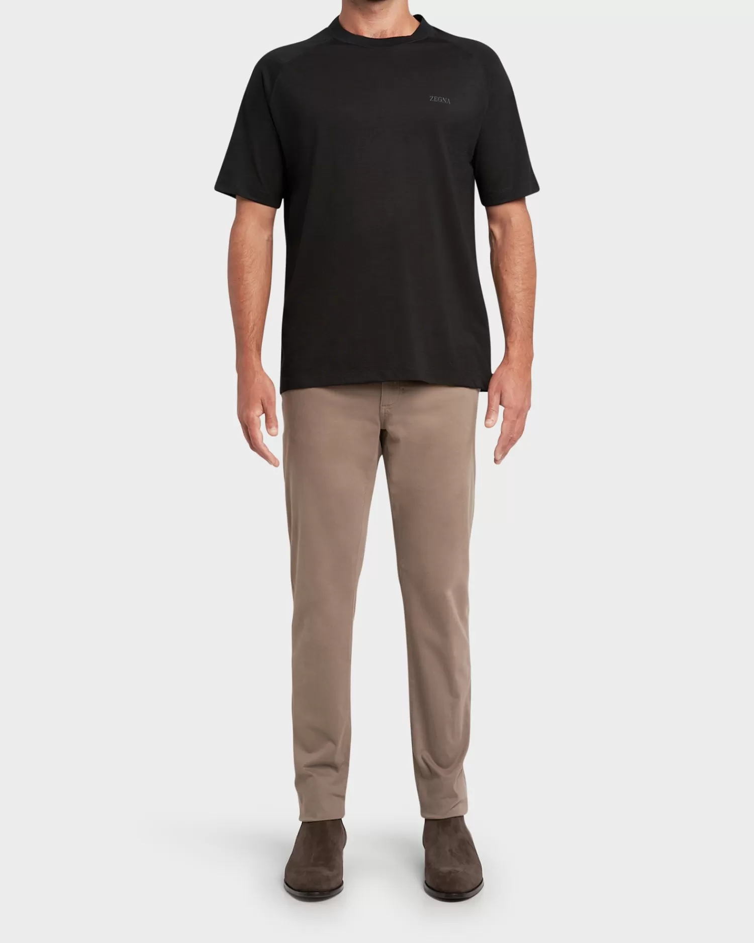 Zegna Black Techmerino Wool T-Shirt^ T-Shirts