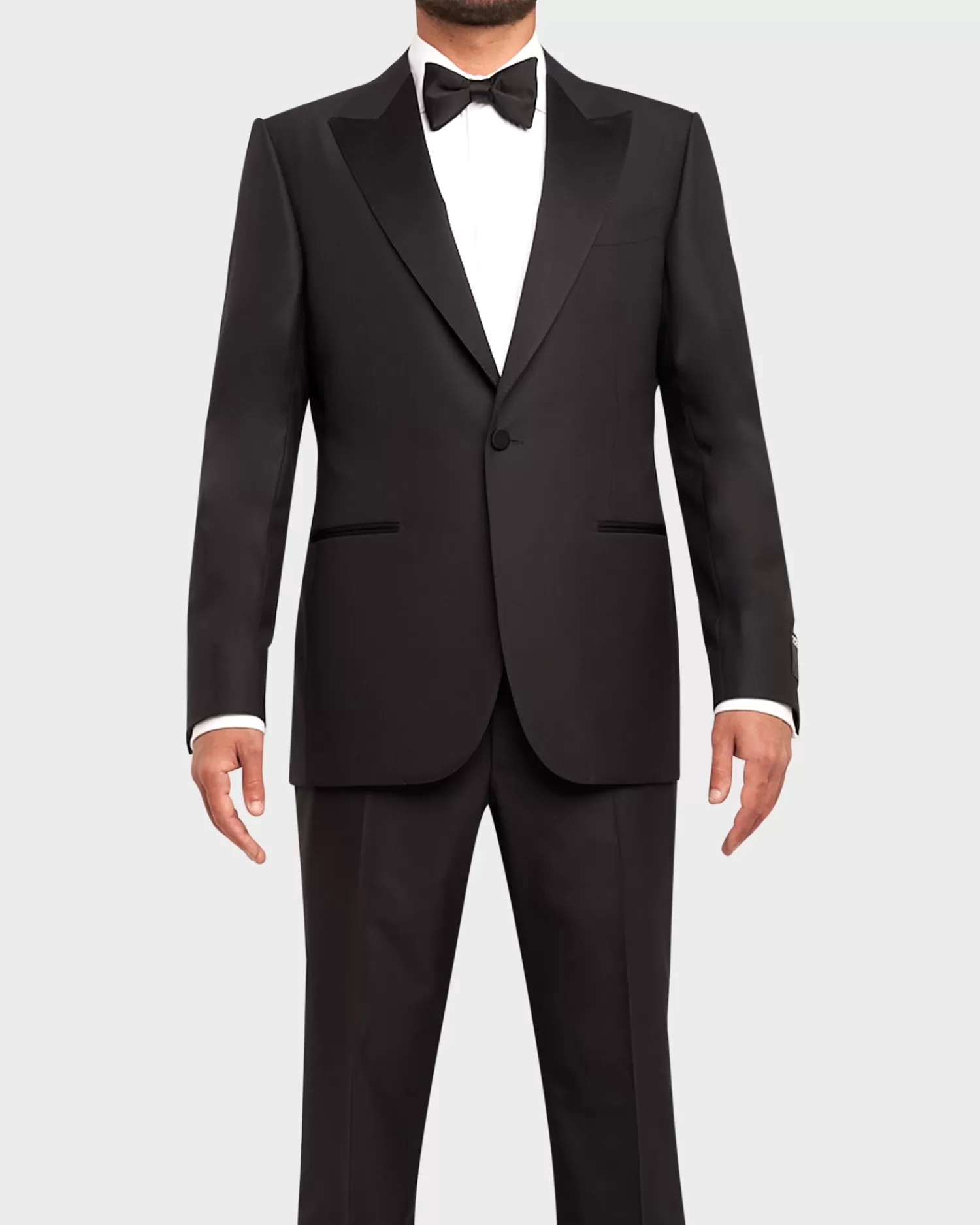 Zegna Black Trofeo 1600 Wool Silk Tuxedo^ Weddings