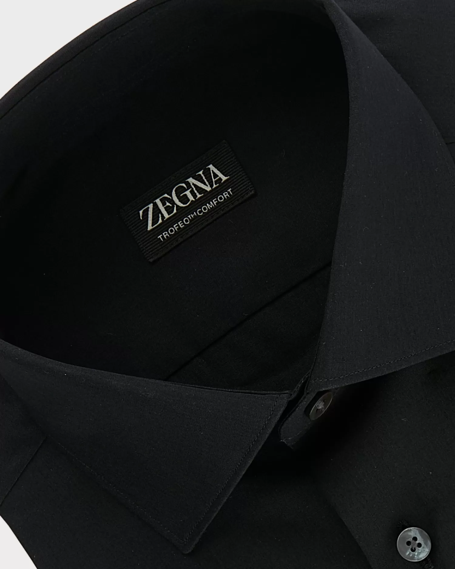 Zegna Black Trofeo Comfort Cotton Shirt^ Business Shirts