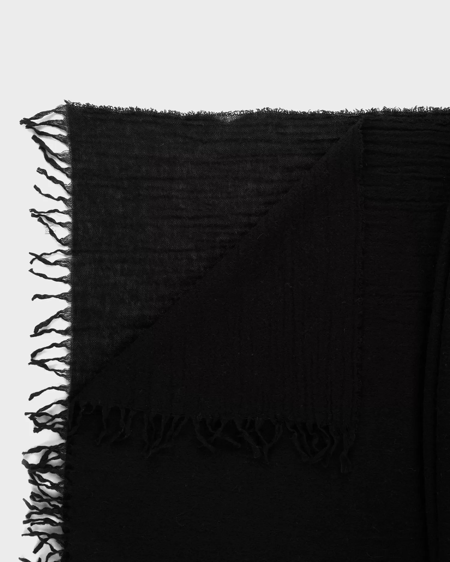 Altea Black Wool Silk Cashmere Blend Scarf^ Scarves