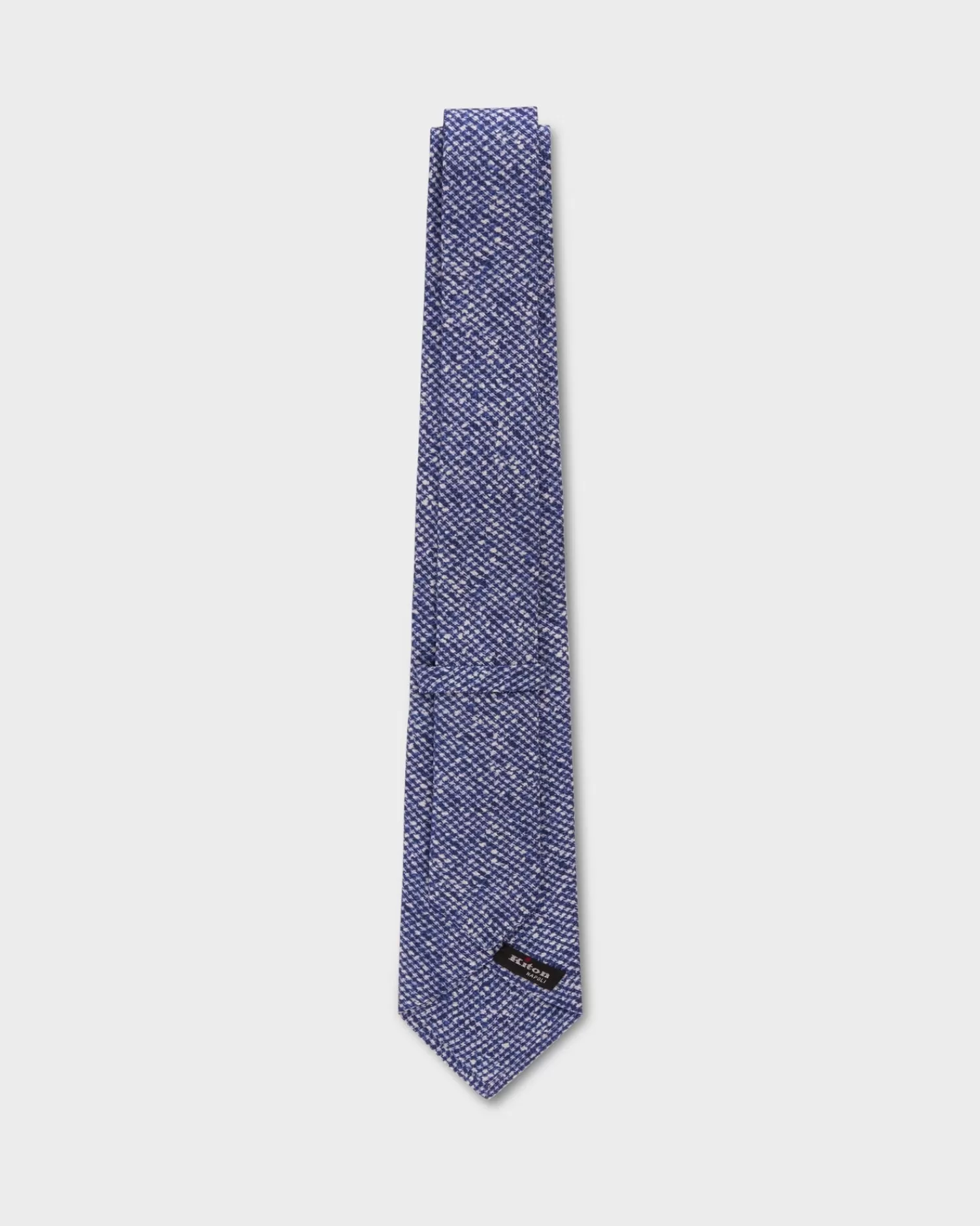 Kiton Blue And White Abstract Pattern Silk Tie^ Ties