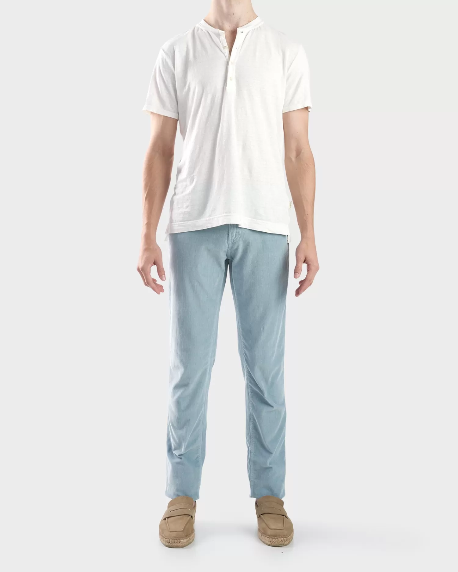 Richard J Brown Blue Cashmere Cord Trousers^ Jeans