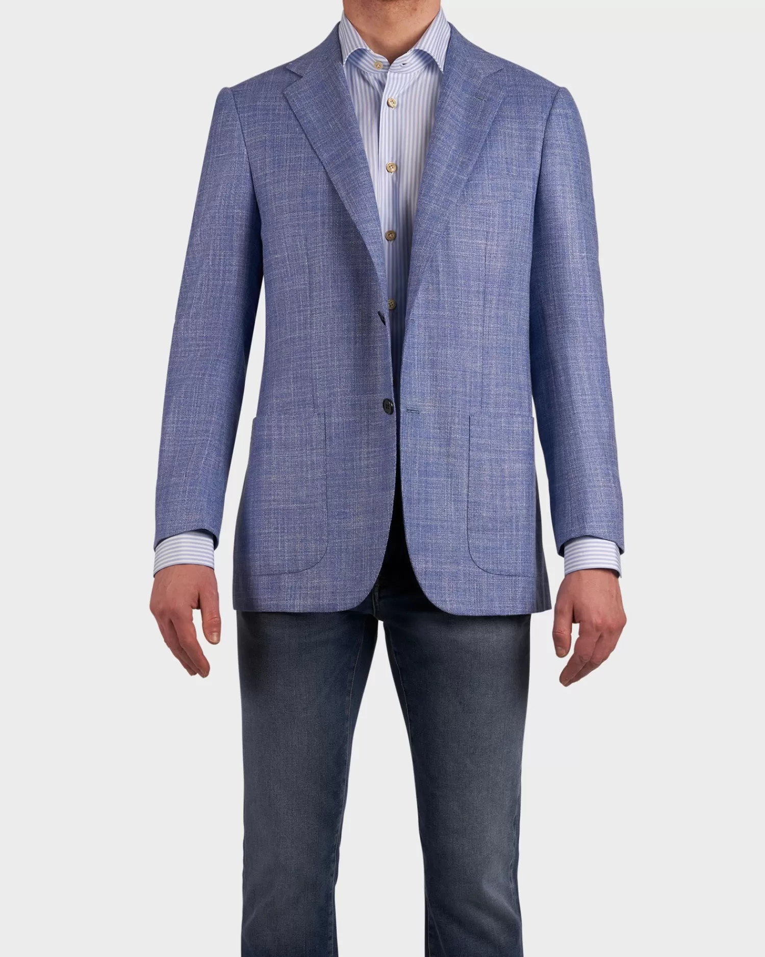 Kiton Blue Cashmere Sports Jacket^ Sports Jackets