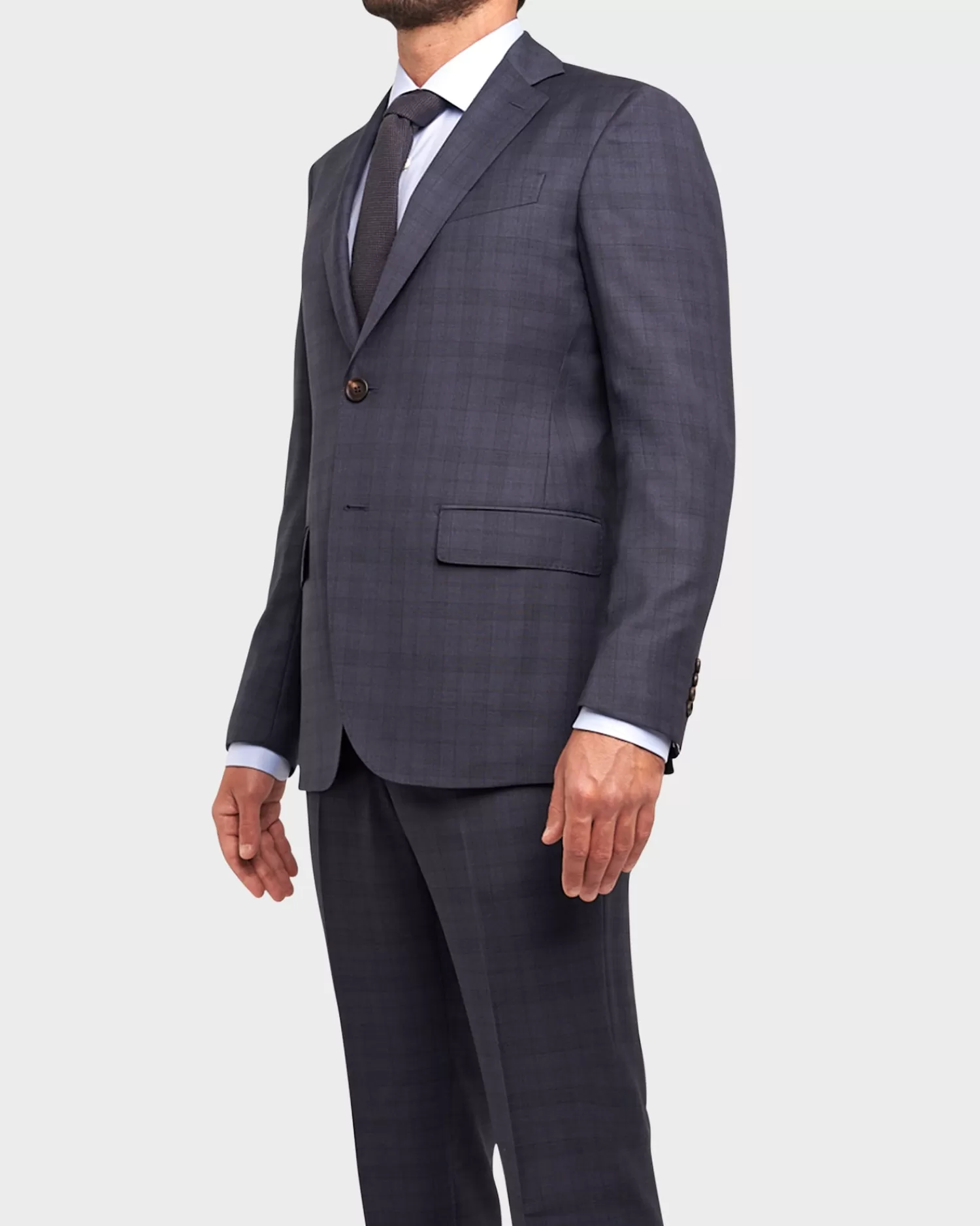 Pal Zileri Blue Check Suit^ Suiting