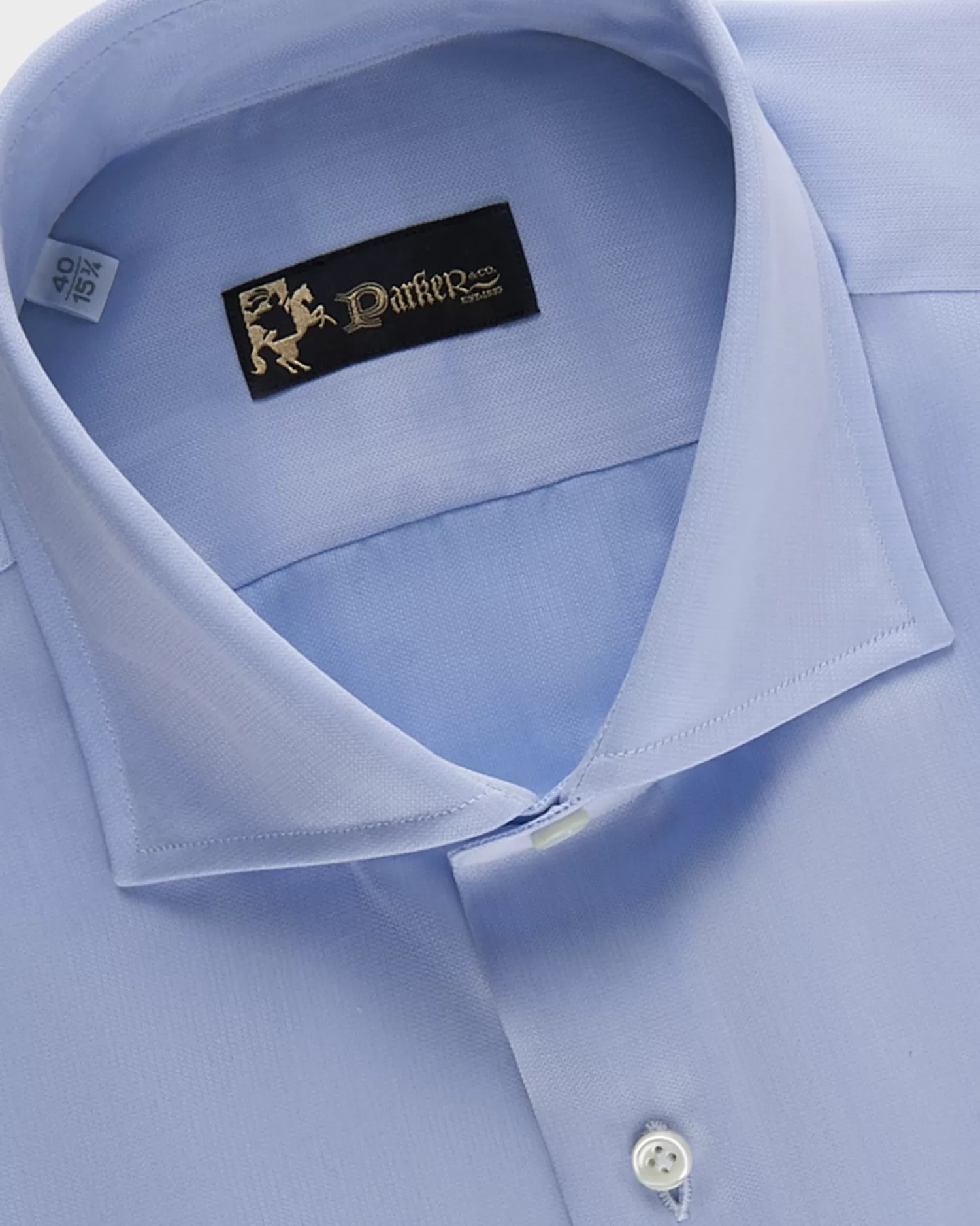 * Blue Compact Textured Weave Cotton Shirt^ Business Shirts