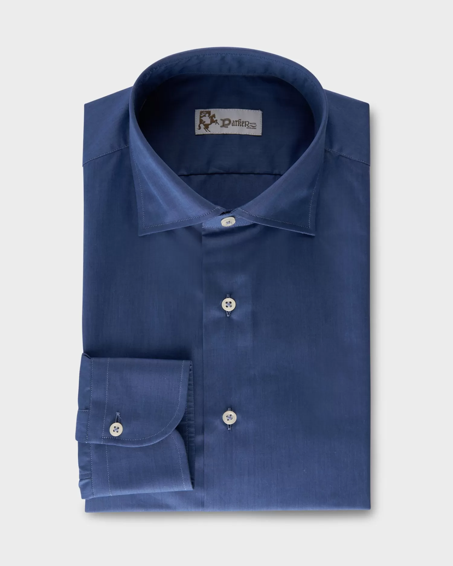 * Blue Cotton Business Shirt^ Business Shirts