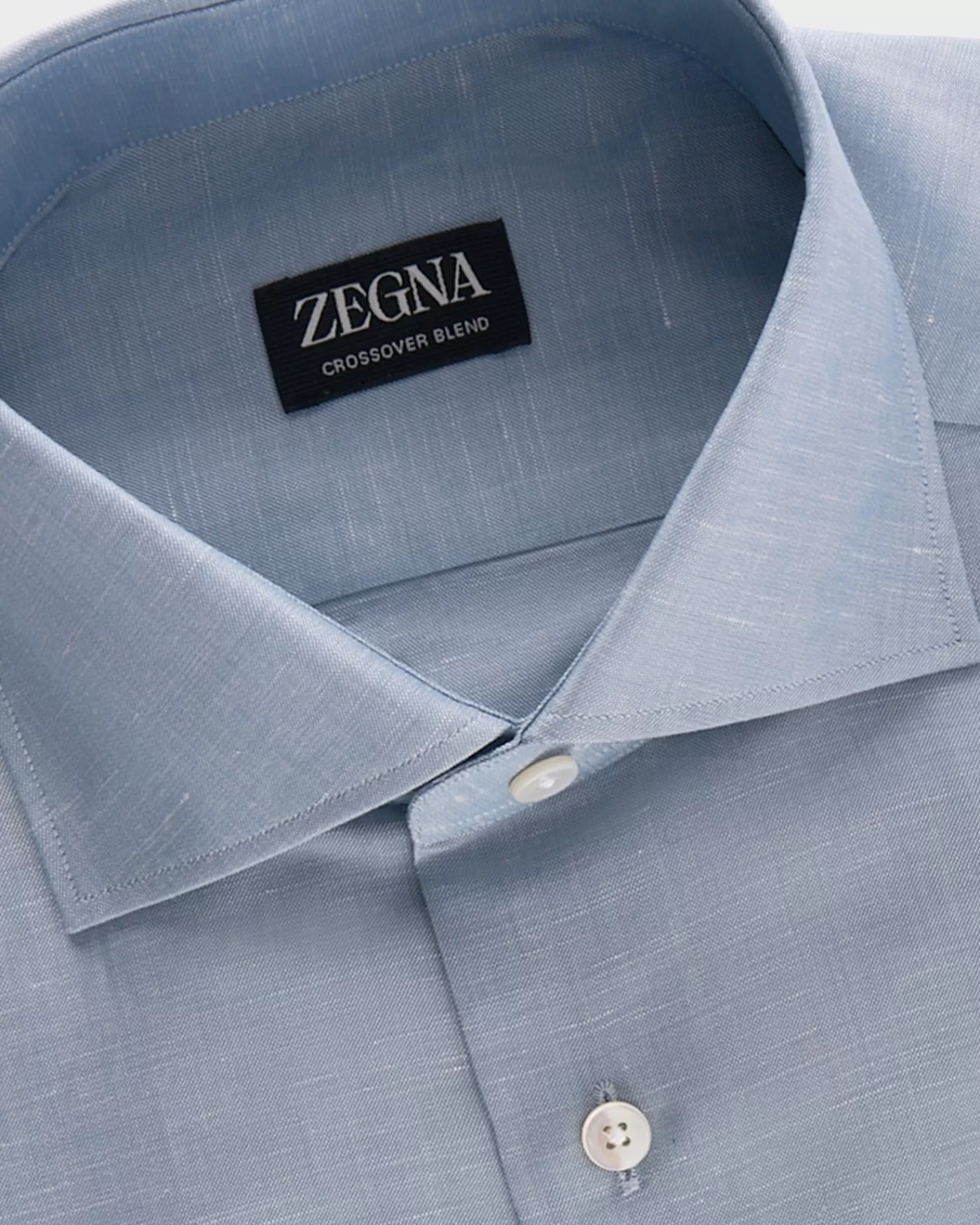 Zegna Blue Crossover Blend Shirt^ Business Shirts