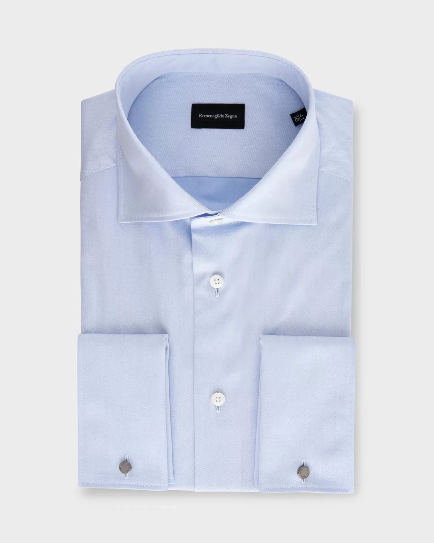 Ermenegildo Zegna Blue French Cuff Shirt^ Business Shirts