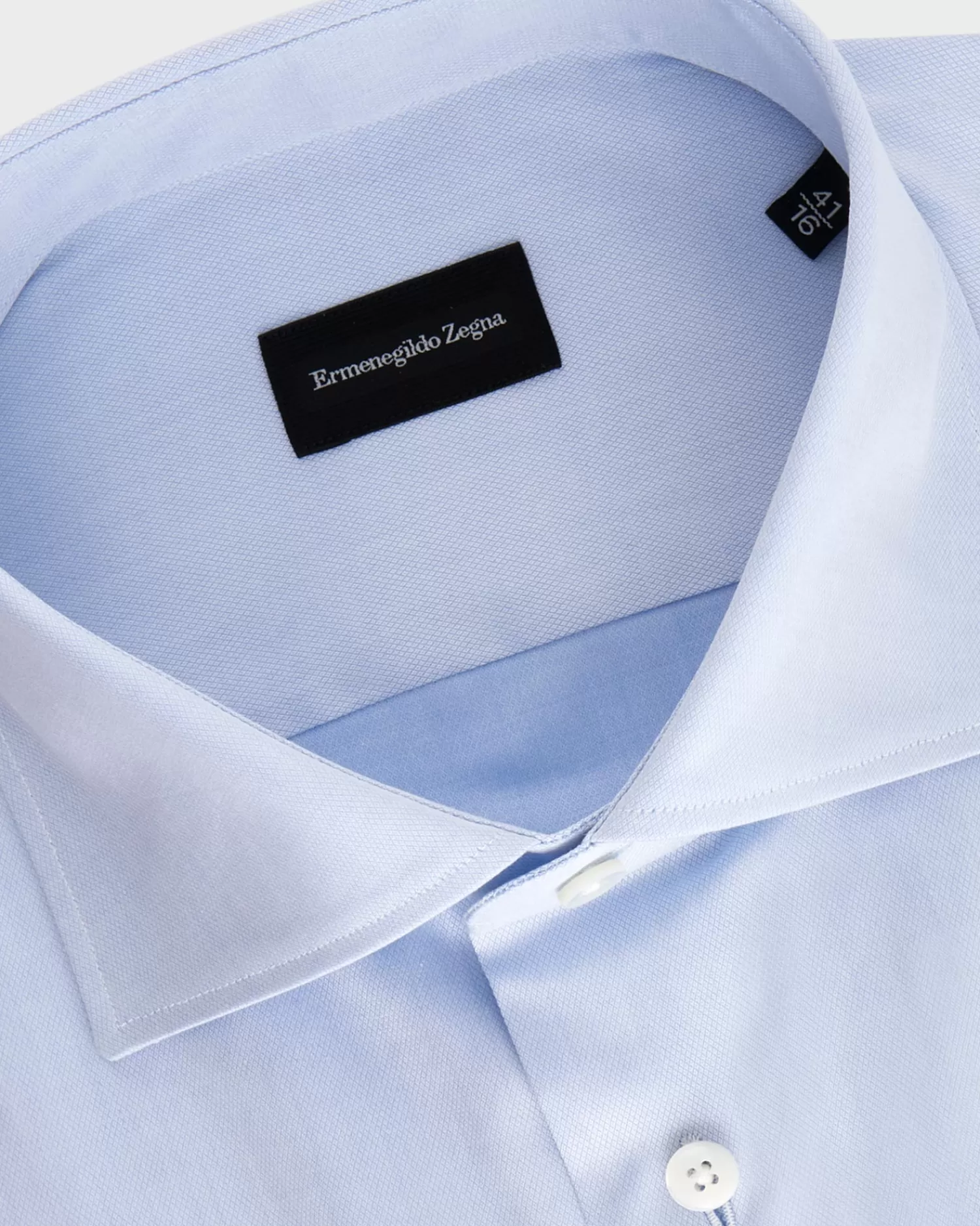 Ermenegildo Zegna Blue French Cuff Shirt^ Business Shirts