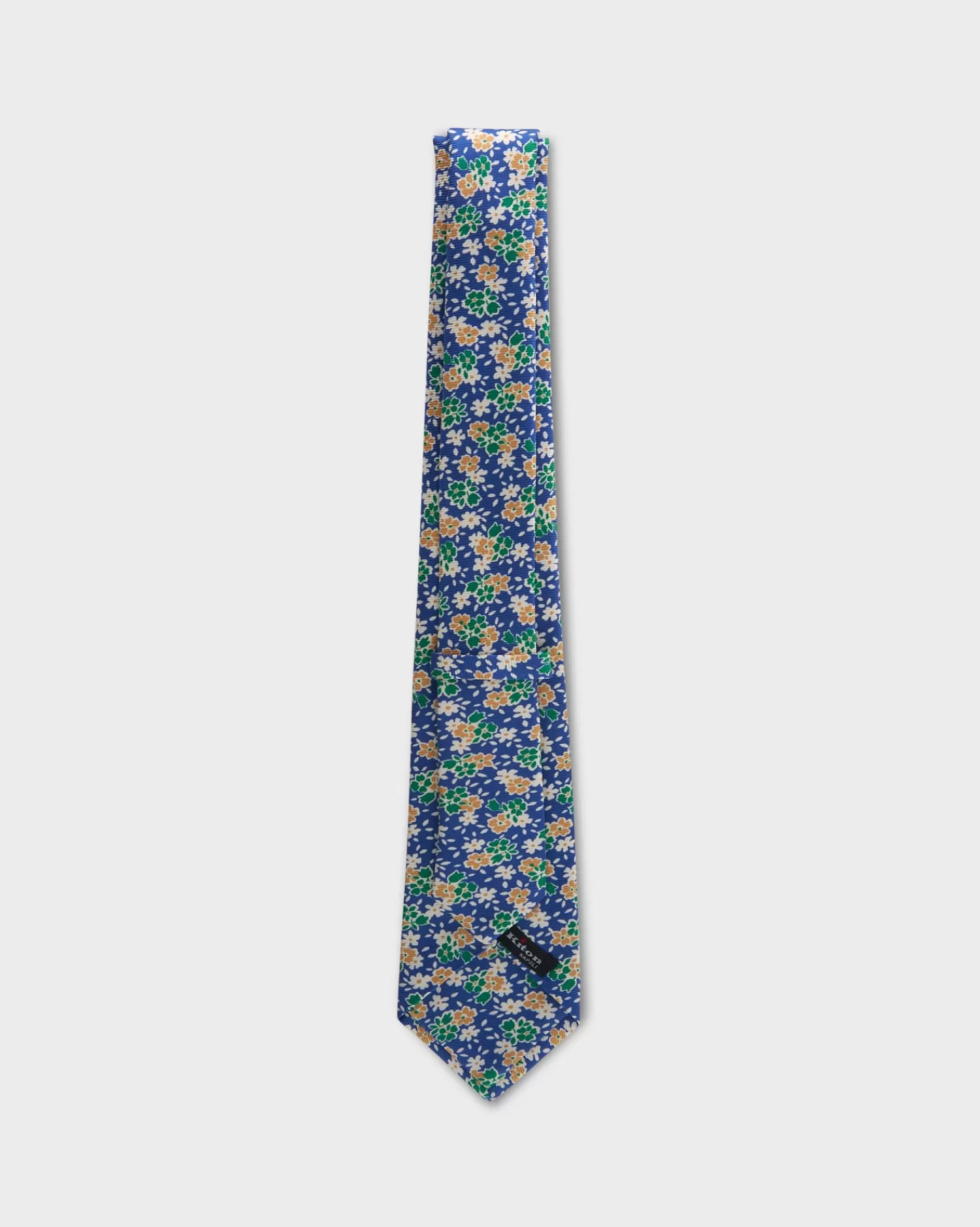 Kiton Blue Green And Yellow Floral Silk Tie^ Ties