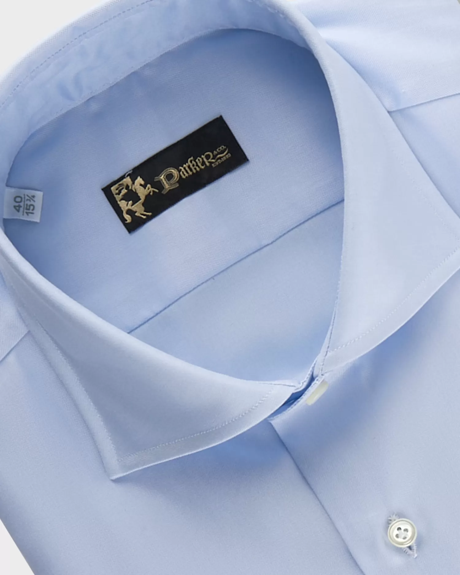 * Blue Micro Oxford Cotton Shirt^ Business Shirts