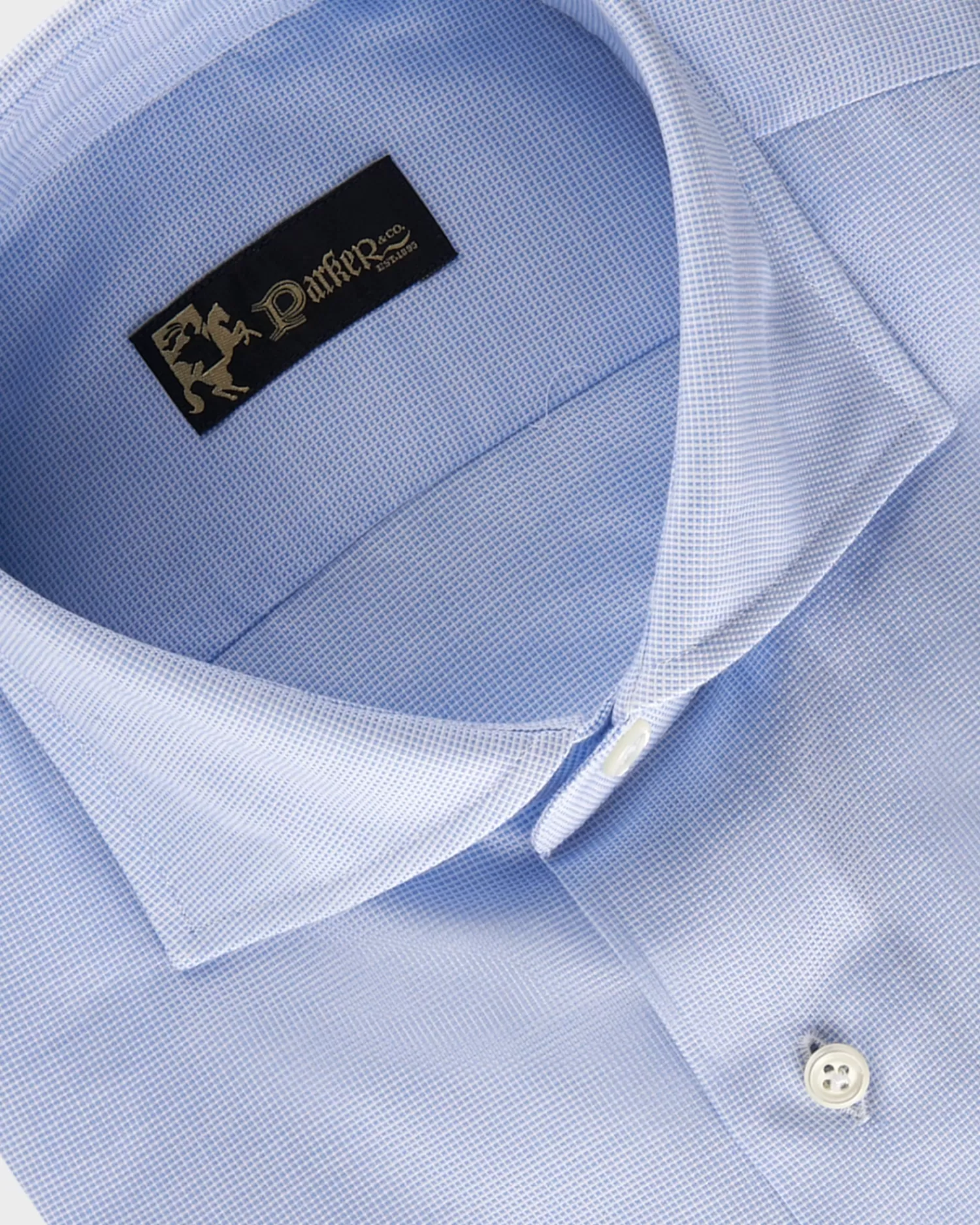 * Blue Micro Texture Cotton Shirt^ Business Shirts