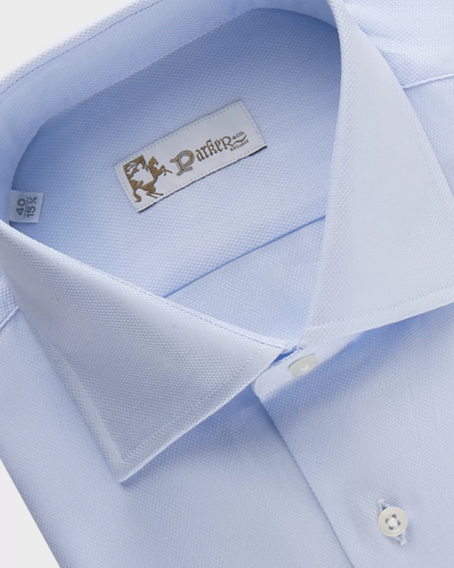 * Blue Oxford Weave Cotton Shirt^ Business Shirts