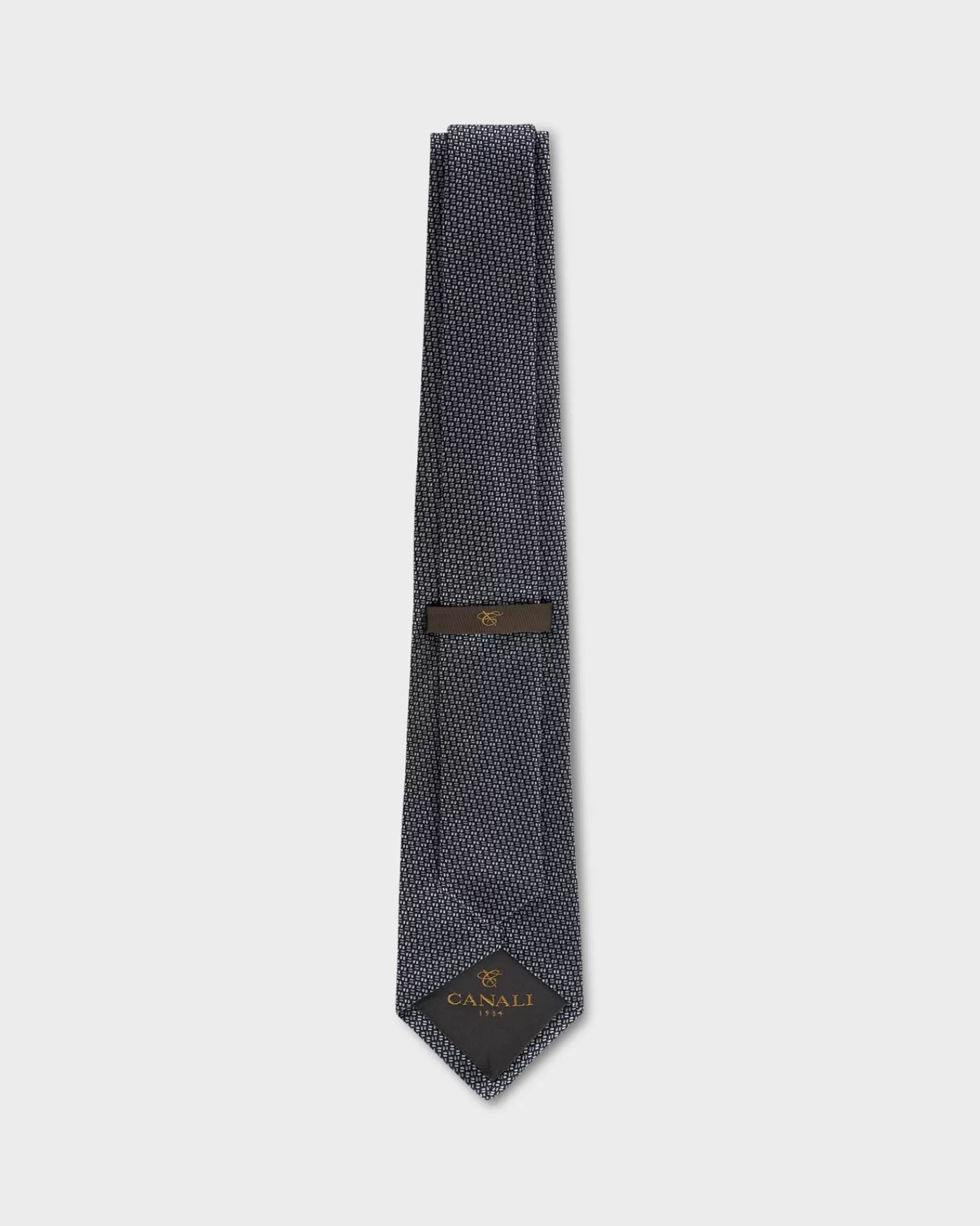 Canali Blue Silk Jacquard Patterned Tie^ Ties